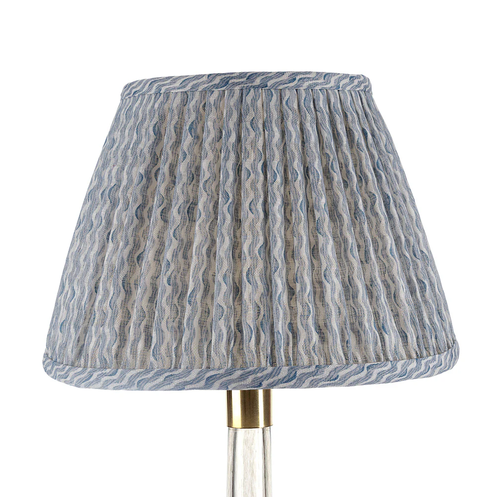 14" Fermoie Lampshade - Popple in Light Blue