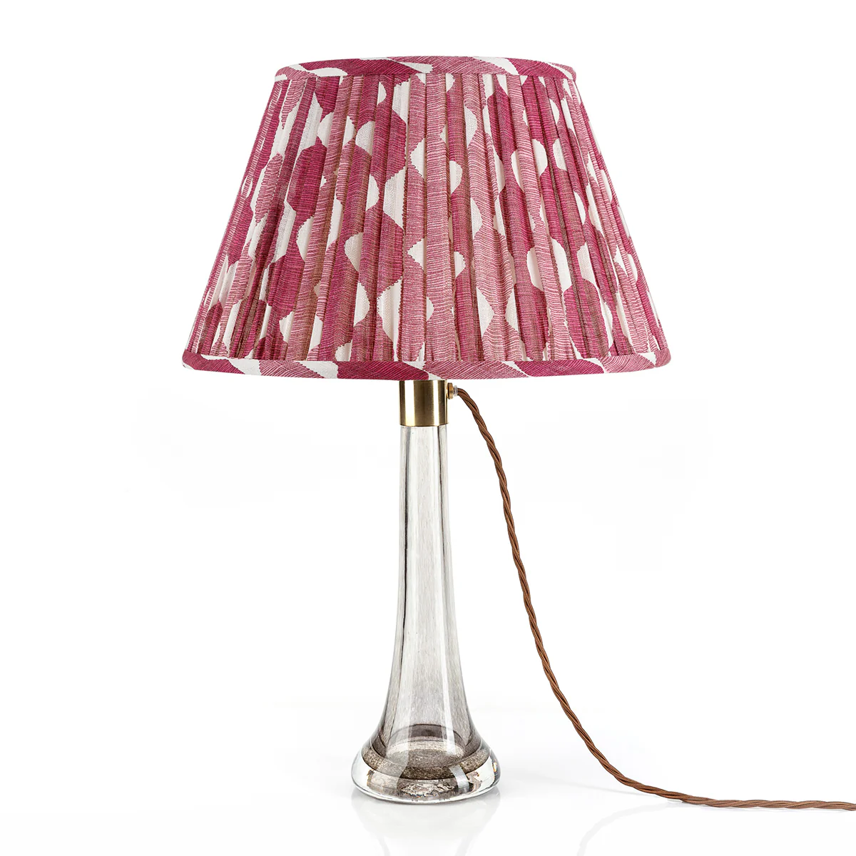 12" Fermoie Lampshade - Whittle in Fuchsia - Image 2