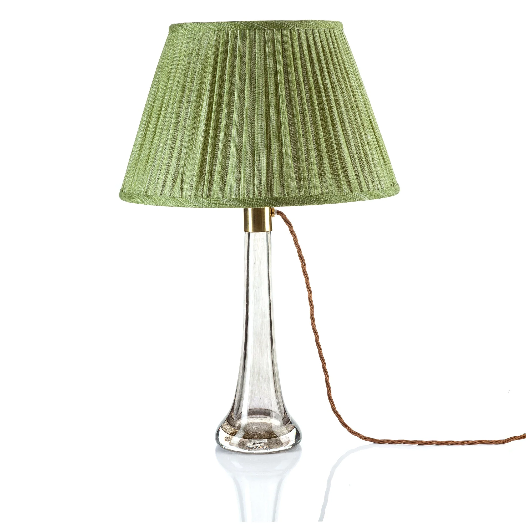 16" Fermoie Lampshade - Plain Linen in Kintyre Green - Image 4
