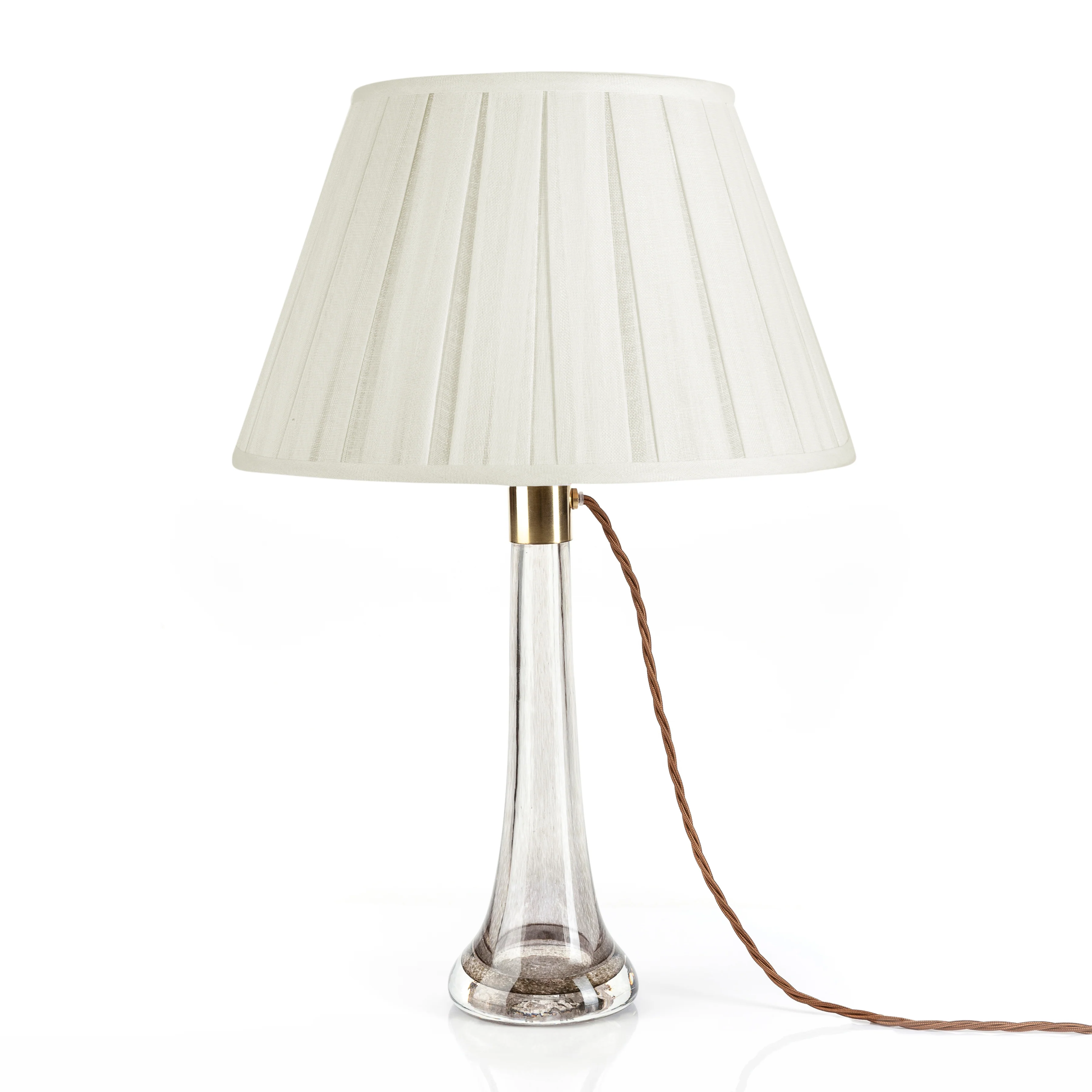 Fermoie Lampshade - Plain Linen in Ivory - Box Pleat - Image 3