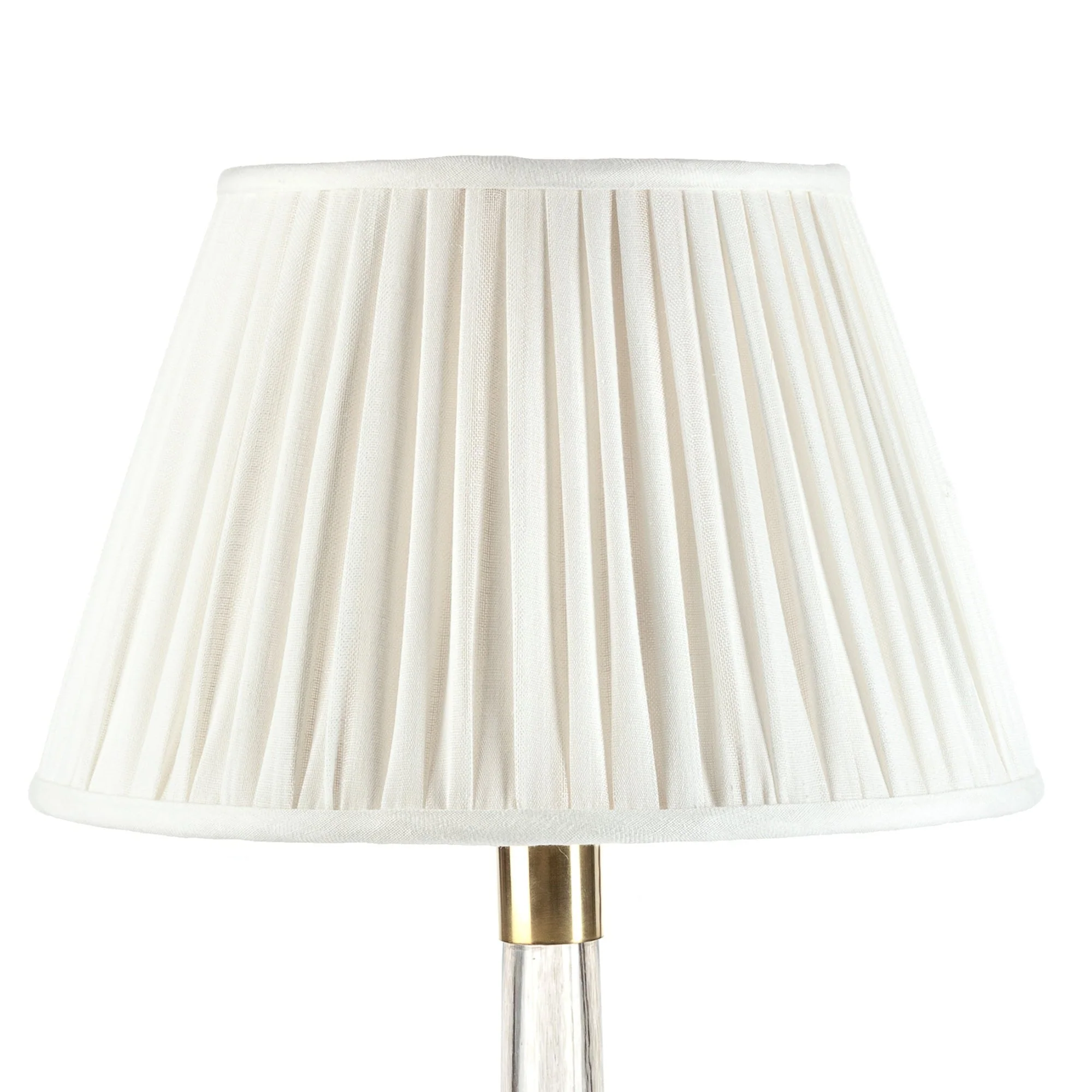 20" Fermoie Lampshade - Plain Linen in Ivory