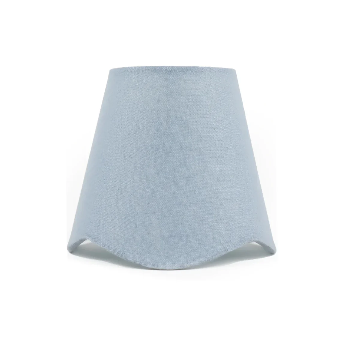 5" Scalloped Linen Candle-Clip Lampshades - Image 4
