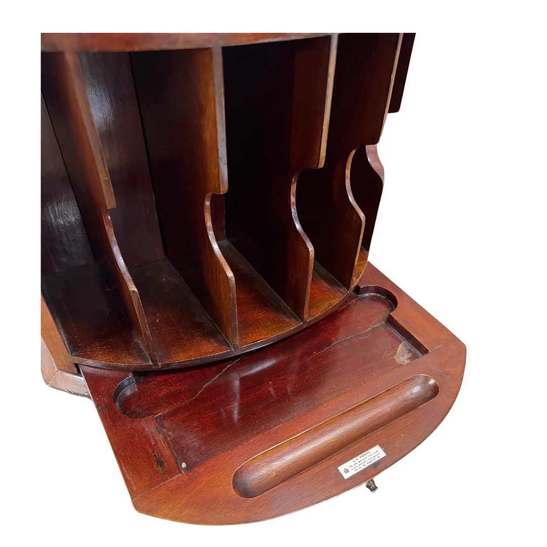 A 19th C. Country House Mailbox with Custom Brass Wall Bracket - Image 3