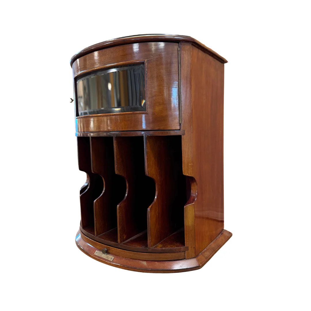 A 19th C. Country House Mailbox with Custom Brass Wall Bracket - Image 6
