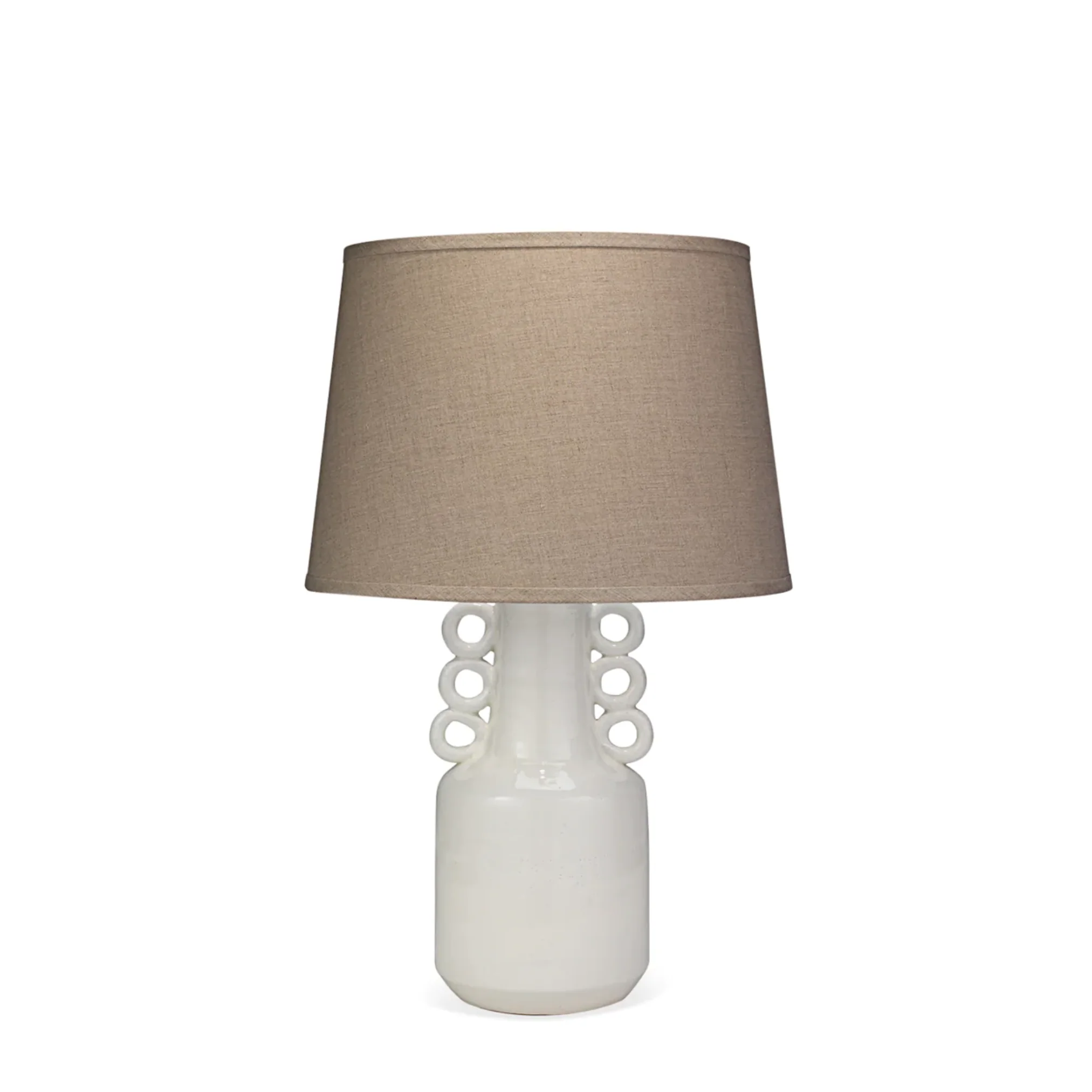A White-Glazed Ceramic Jar a-la-Frances Elkins, Now Mounted as a Table Lamp - Image 3