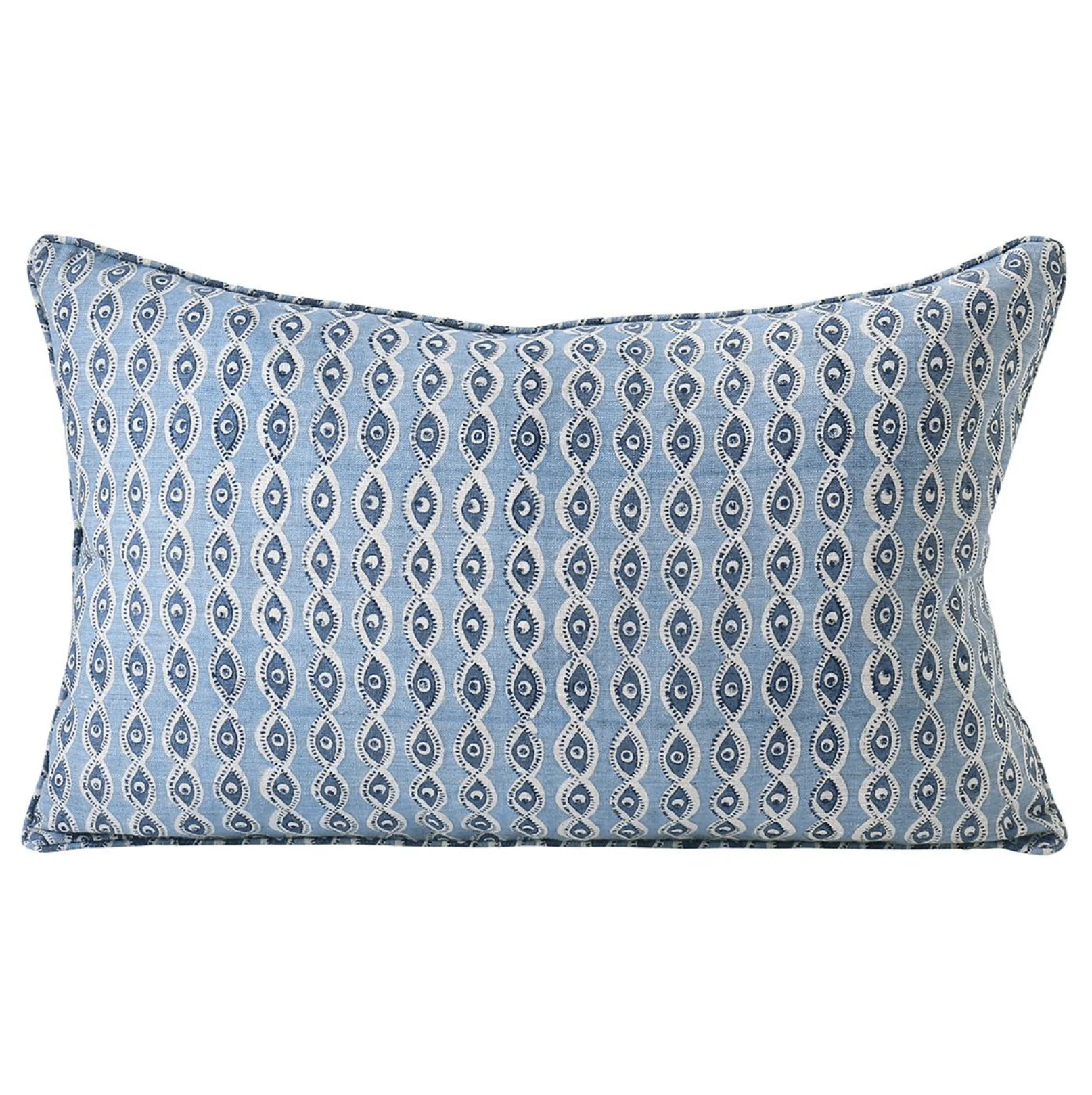 Algiers Riviera Linen Cushion 14" x 22"