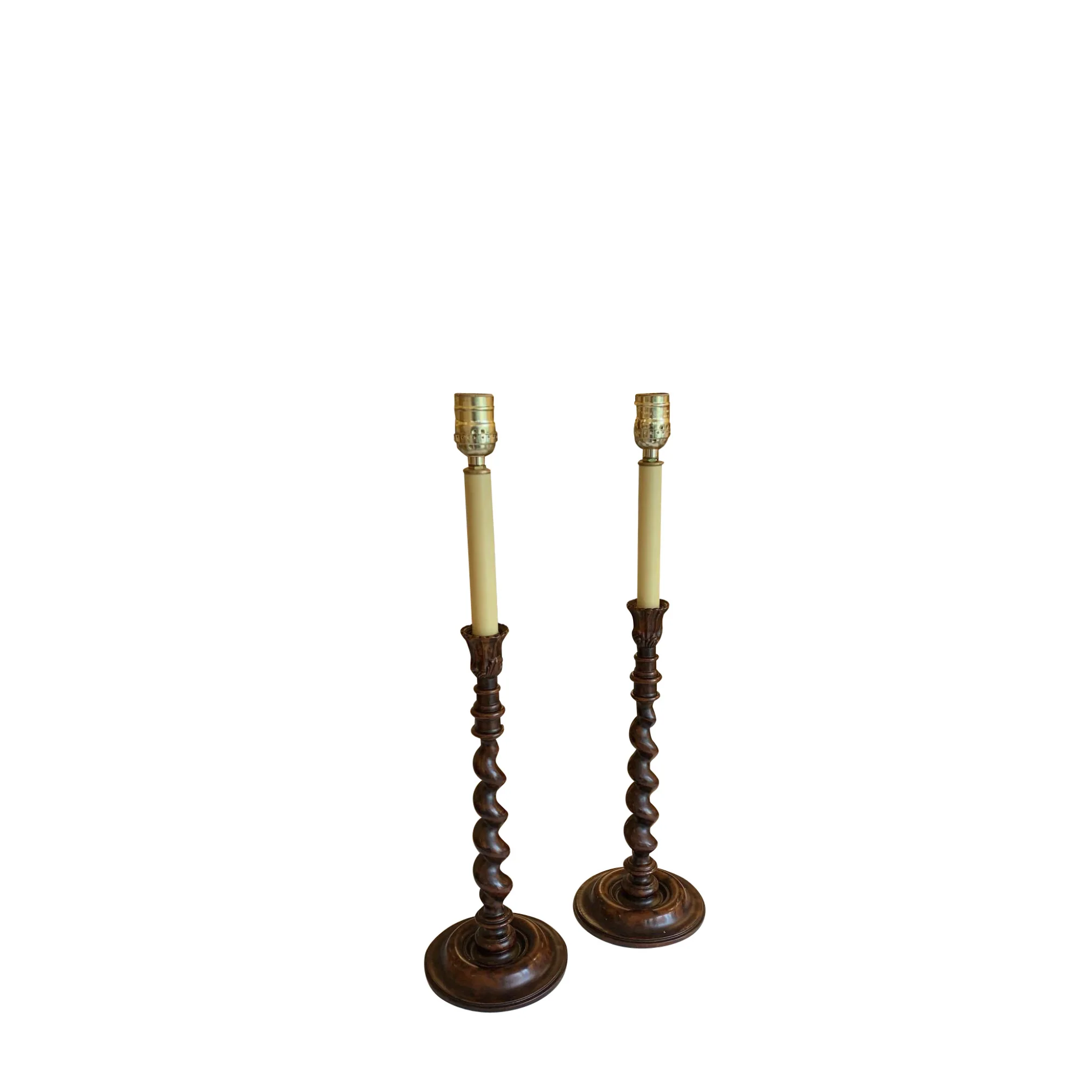 Barley Twist Candlestick Table Lamp - Image 8