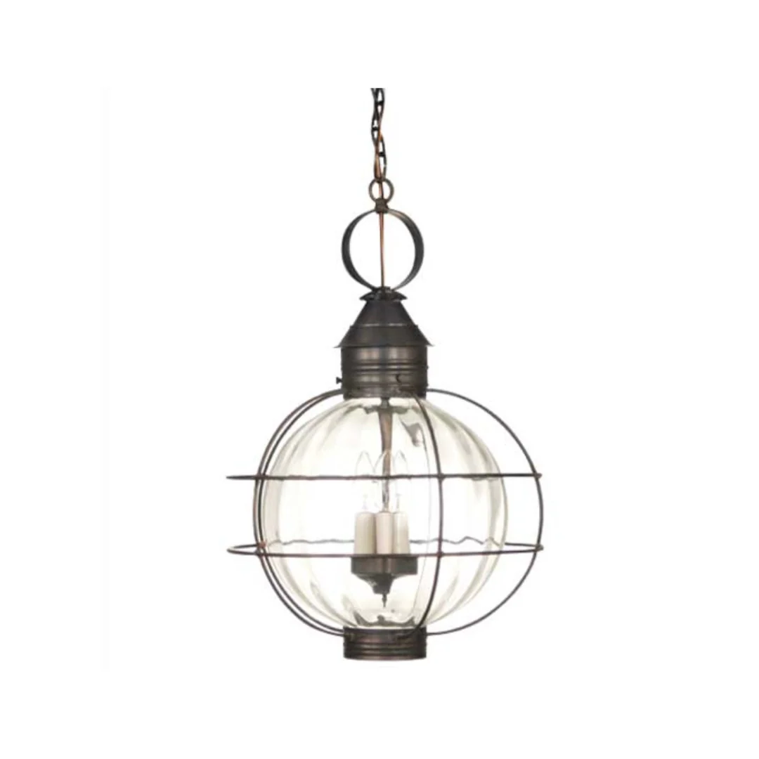 Caged Round Hanging Onion Lantern 2852 by Northeast Lantern