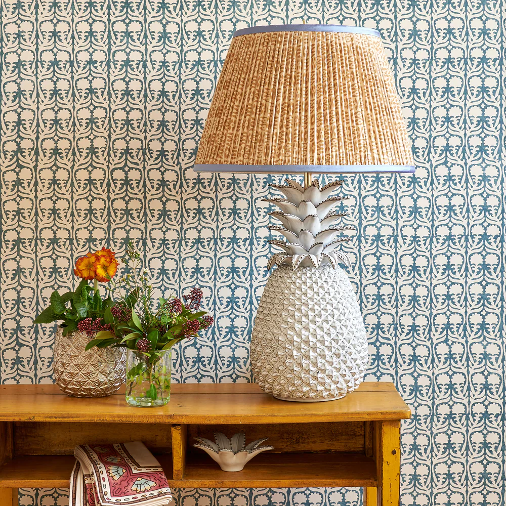 Cinnamon on White Tribal with Blue Trim by Penny Morrison - Image 2