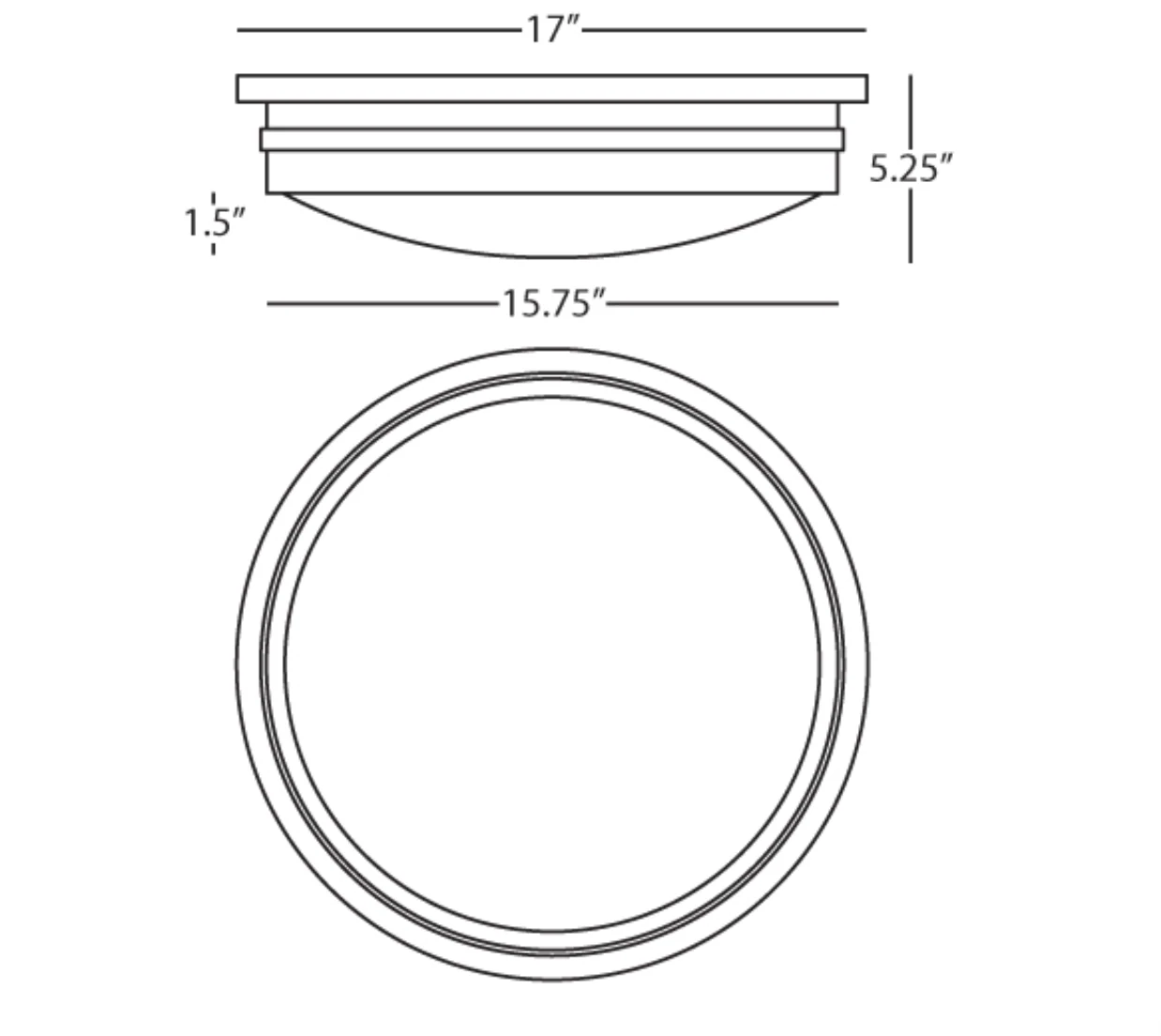 Classic Round Flushmount in Deep Patina Bronze Finish - Image 3