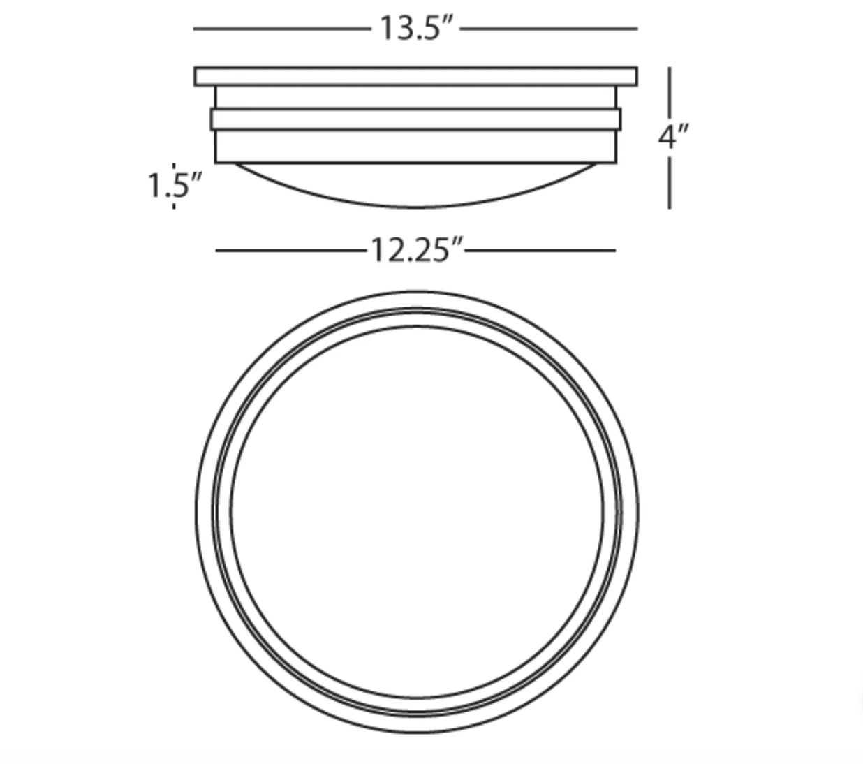 Classic Round Flushmount in Deep Patina Bronze Finish - Image 4