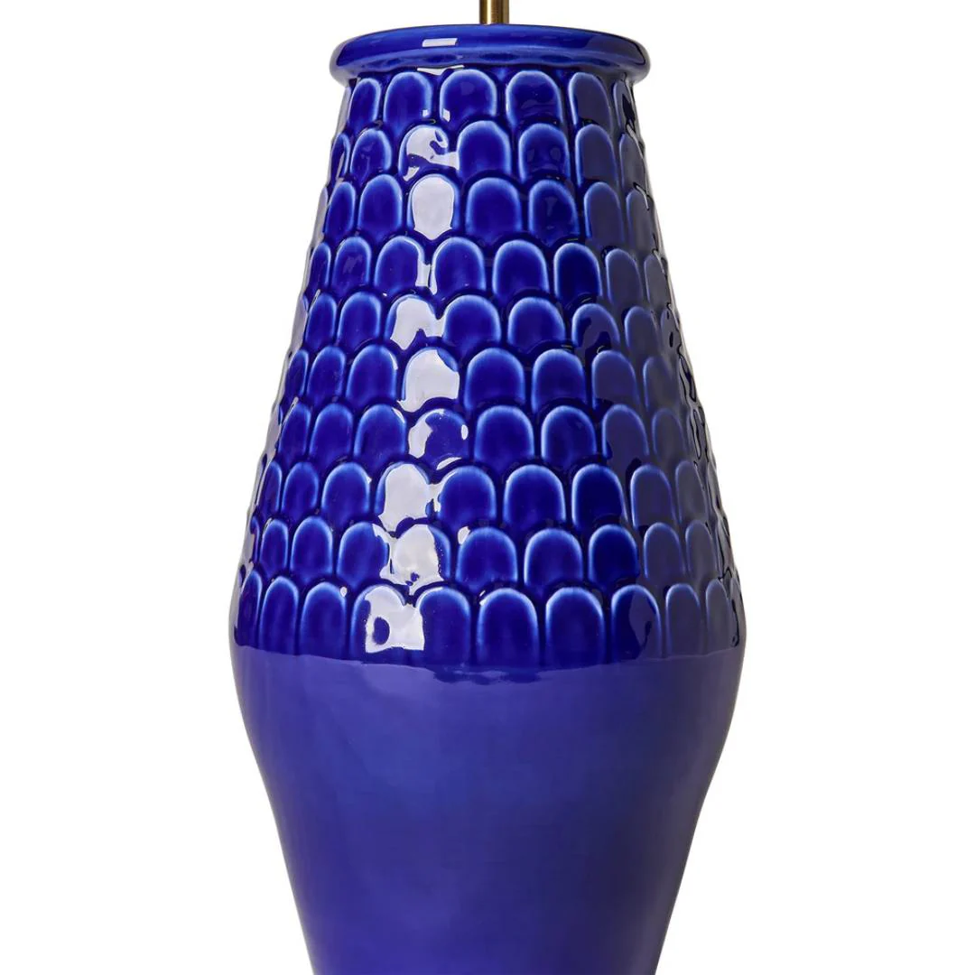 Comporta Ceramic Table Lamp Base in Indigo by Penny Morrison - Image 3