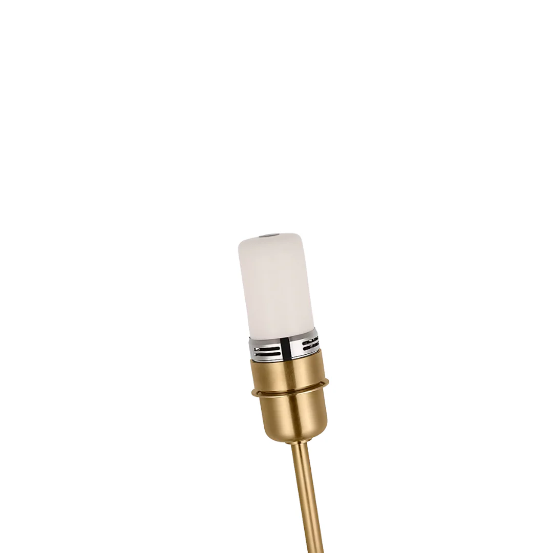 Cordless Hackney Floor Lamp with Flared Linen Lampshae - Image 2