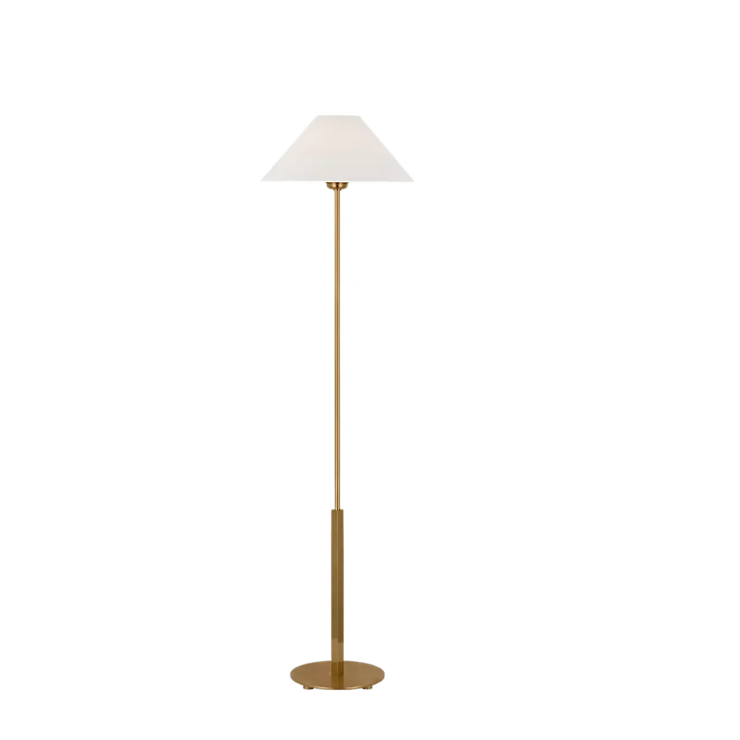 Cordless Hackney Floor Lamp with Flared Linen Lampshae - Image 3