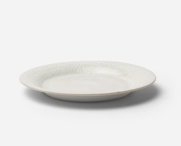Cream-Glazed Dinnerware with Linen Texture - Image 3