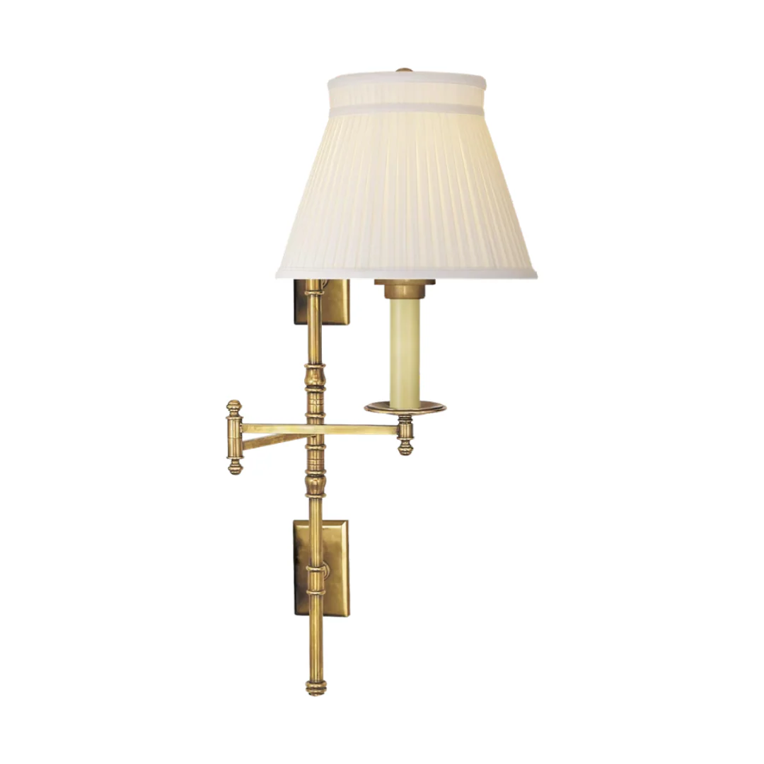 Dorchester Double Backplate Swing Arm Wall Lamp - Image 4