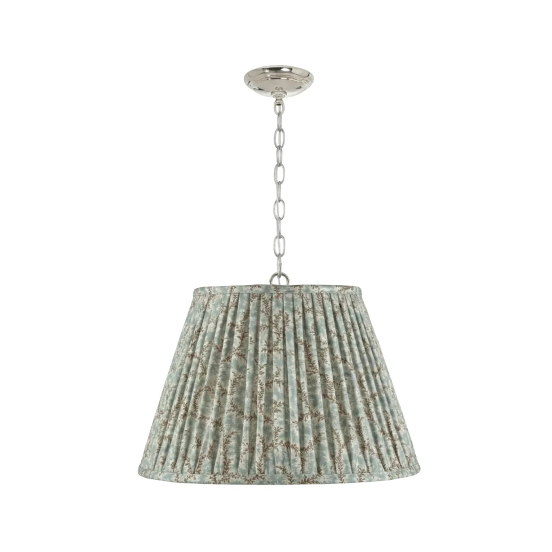 Emlyn Pleated Lampshade Pendant + Custom Fabric