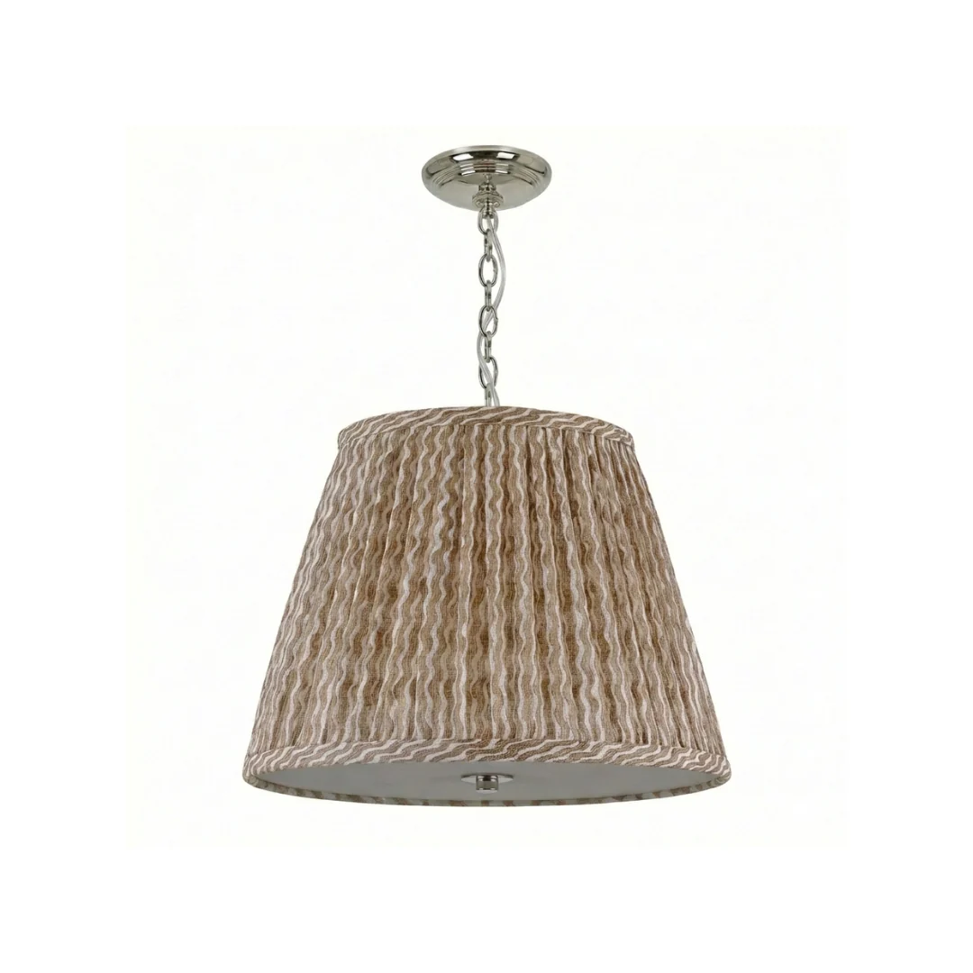 Emlyn Pleated Lampshade Pendant + Fermoie - Image 15