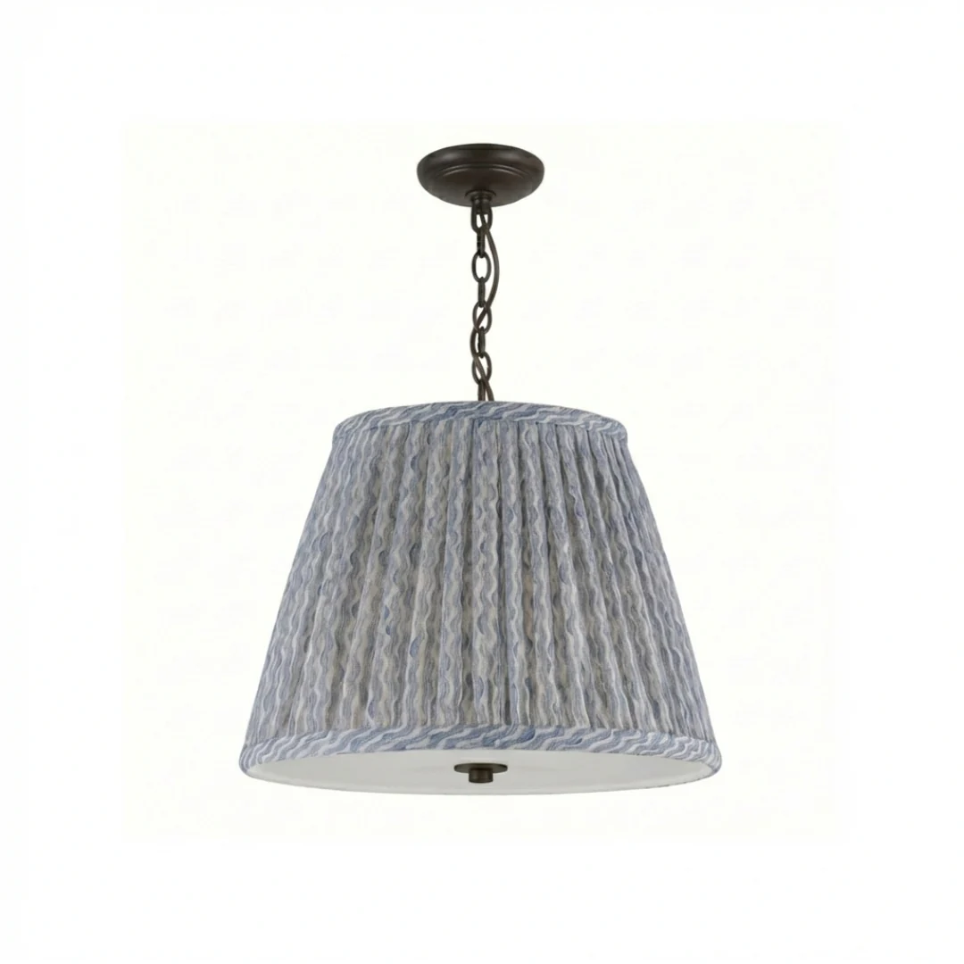 Emlyn Pleated Lampshade Pendant + Fermoie - Image 20