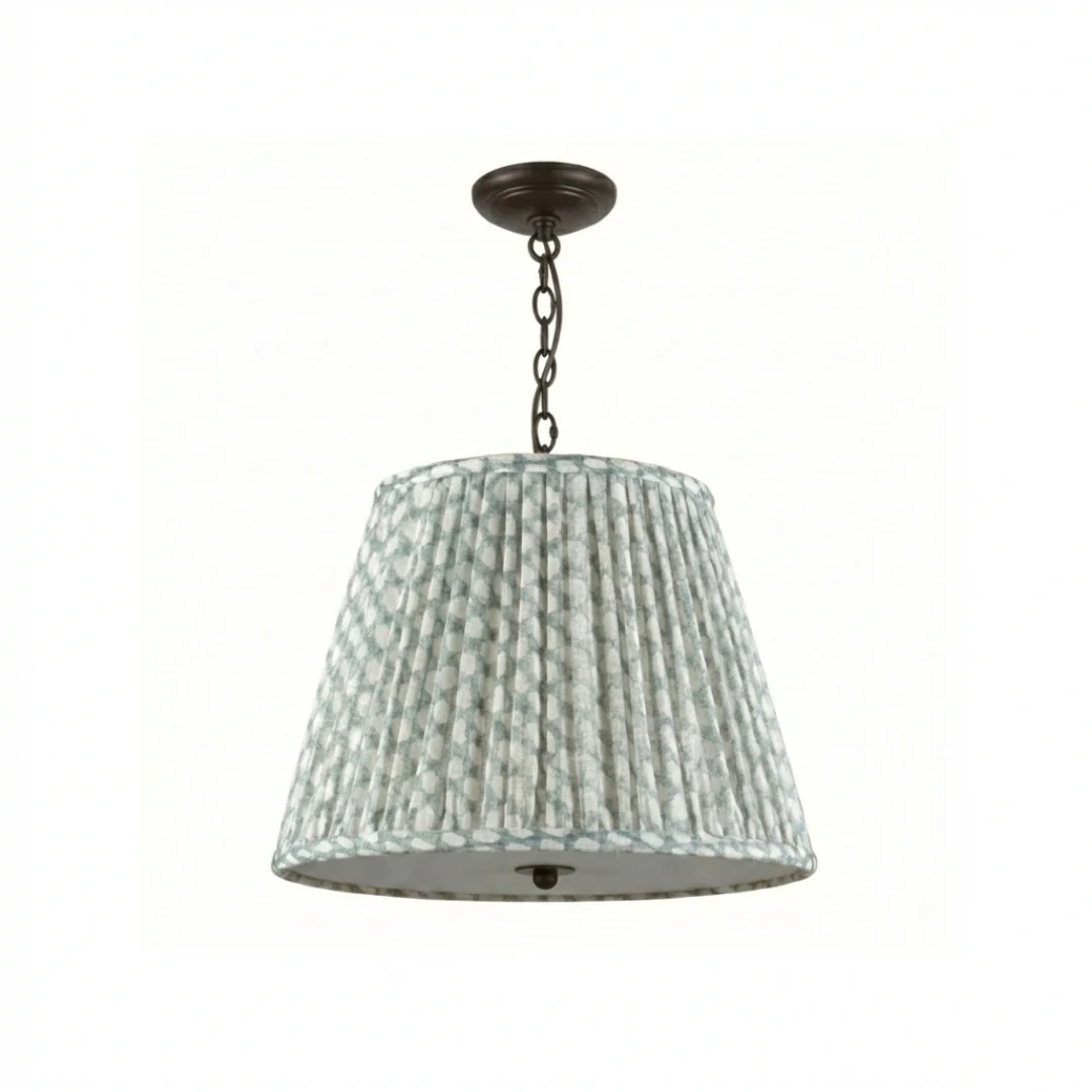 Emlyn Pleated Lampshade Pendant + Fermoie - Image 21