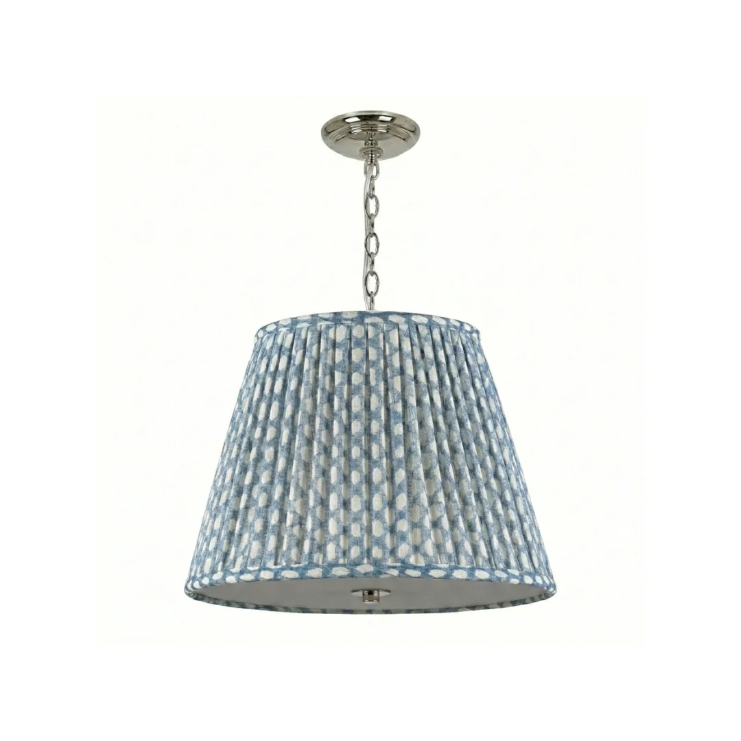 Emlyn Pleated Lampshade Pendant + Fermoie - Image 9