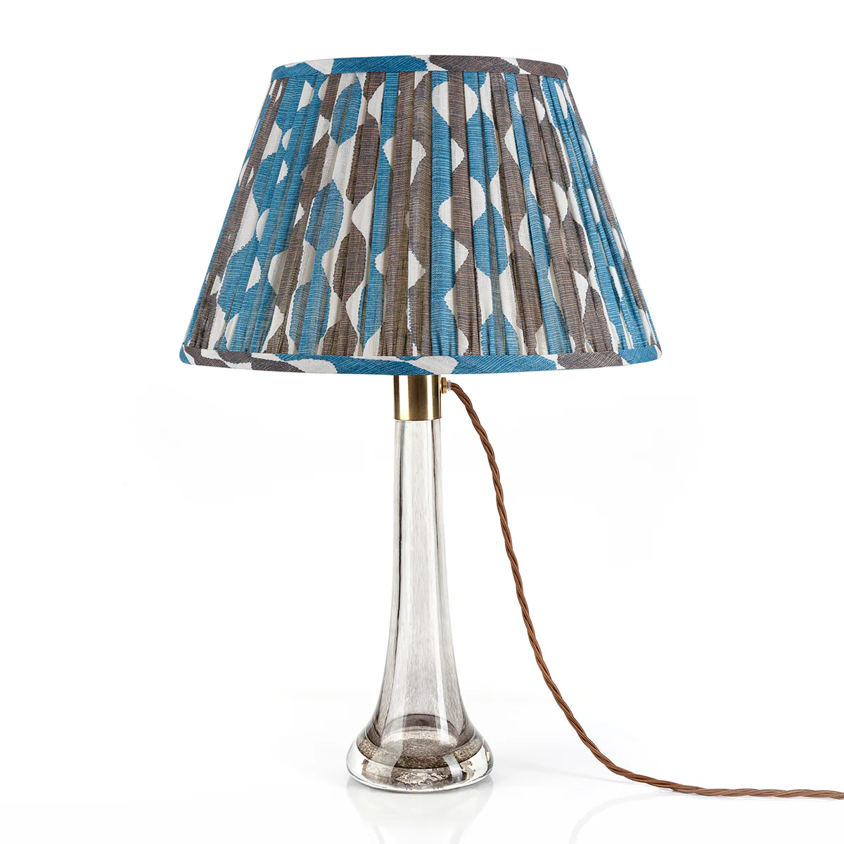 Fermoie Lampshade - Blue and Neutral Whittle - Image 2