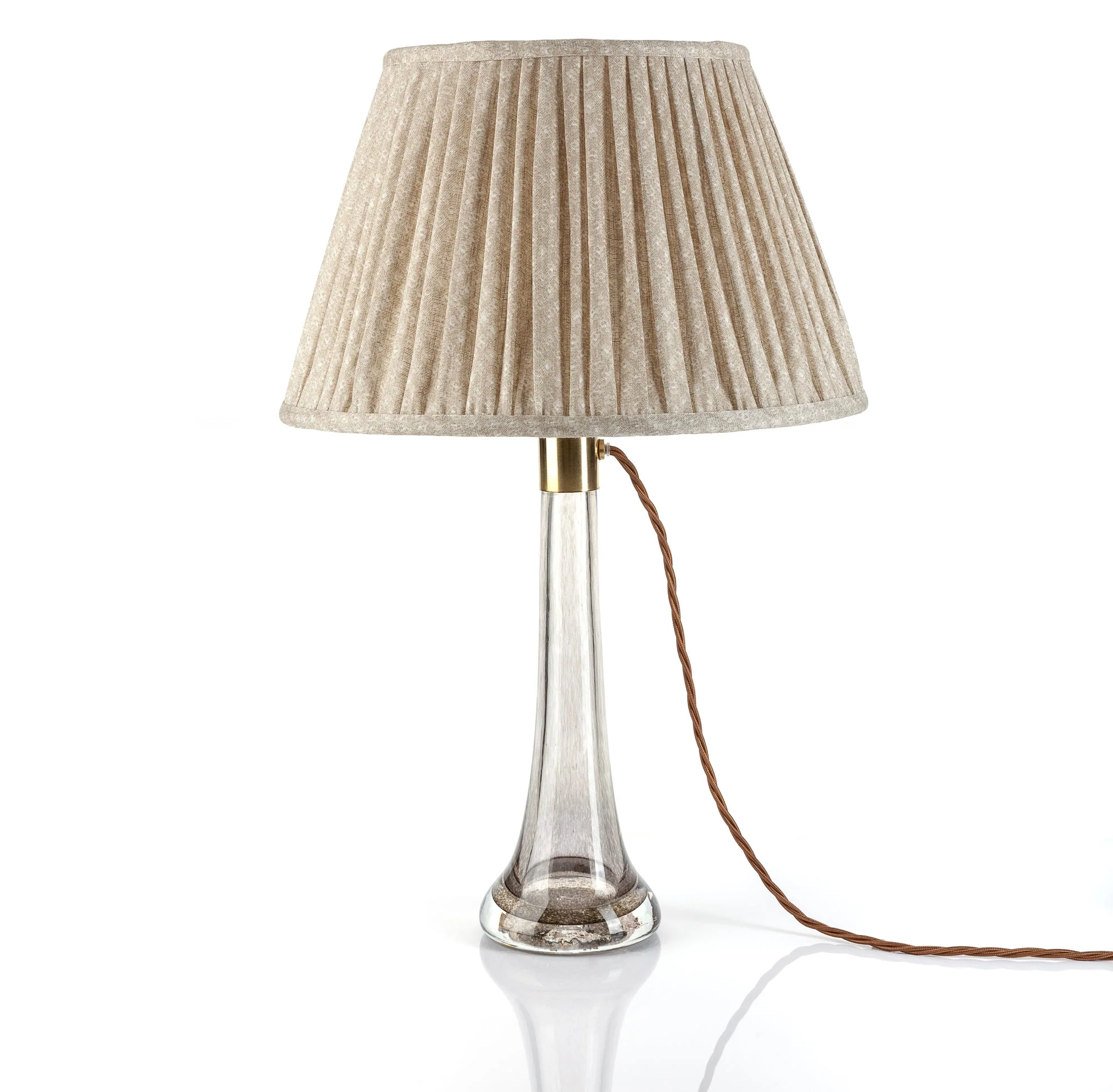 Fermoie Lampshade - Figured Linen in Ecru - Image 3