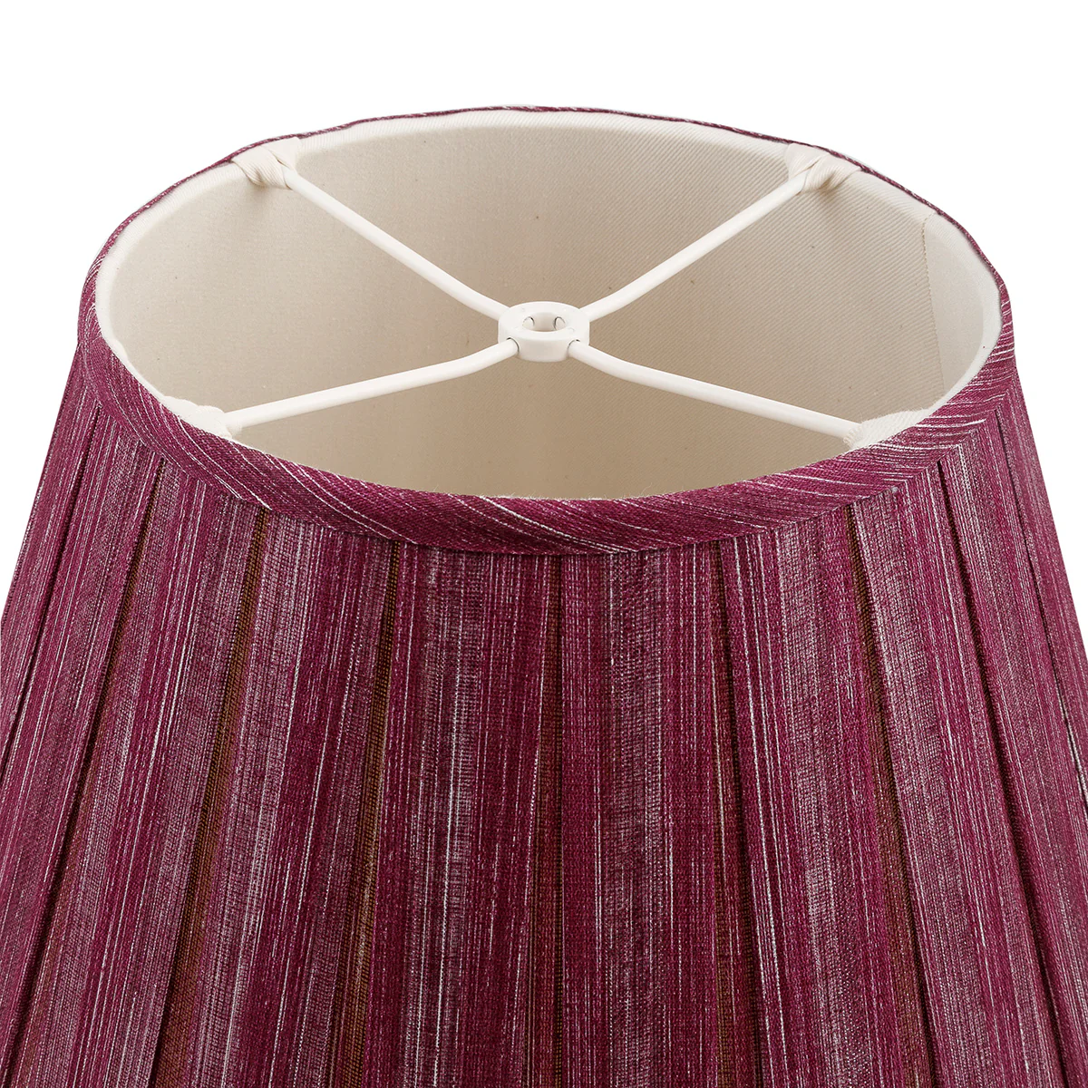 Fermoie Lampshade - Plain Linen in Back to the Fuchsia - Box Pleat - Image 3