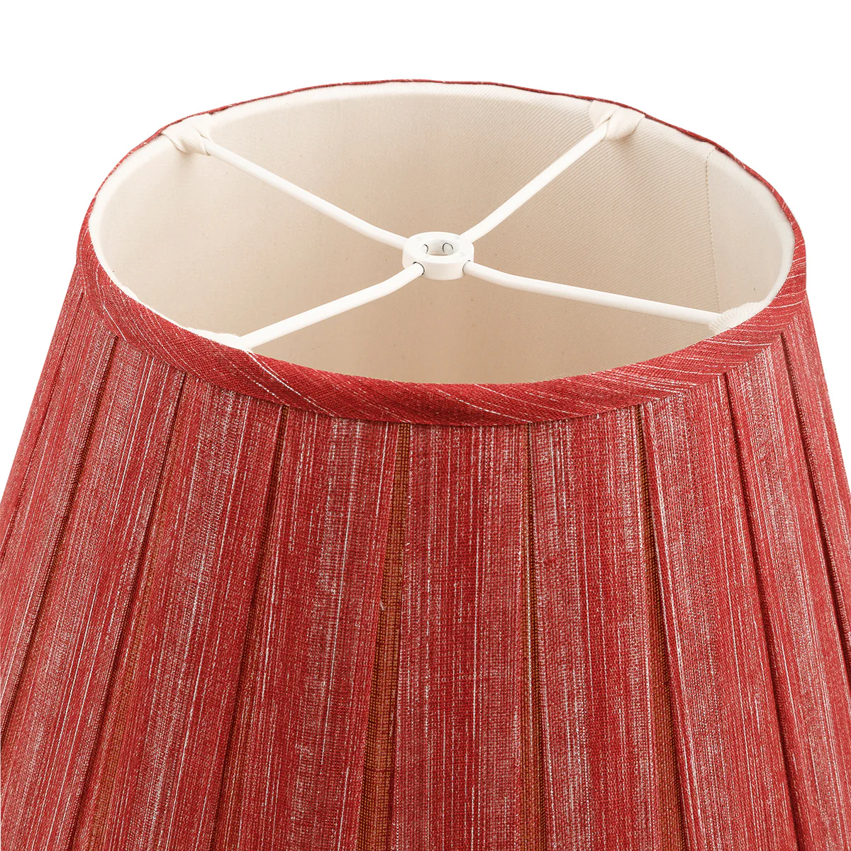 Fermoie Lampshade - Plain Linen in Carpet Slipper - Box Pleat - Image 2