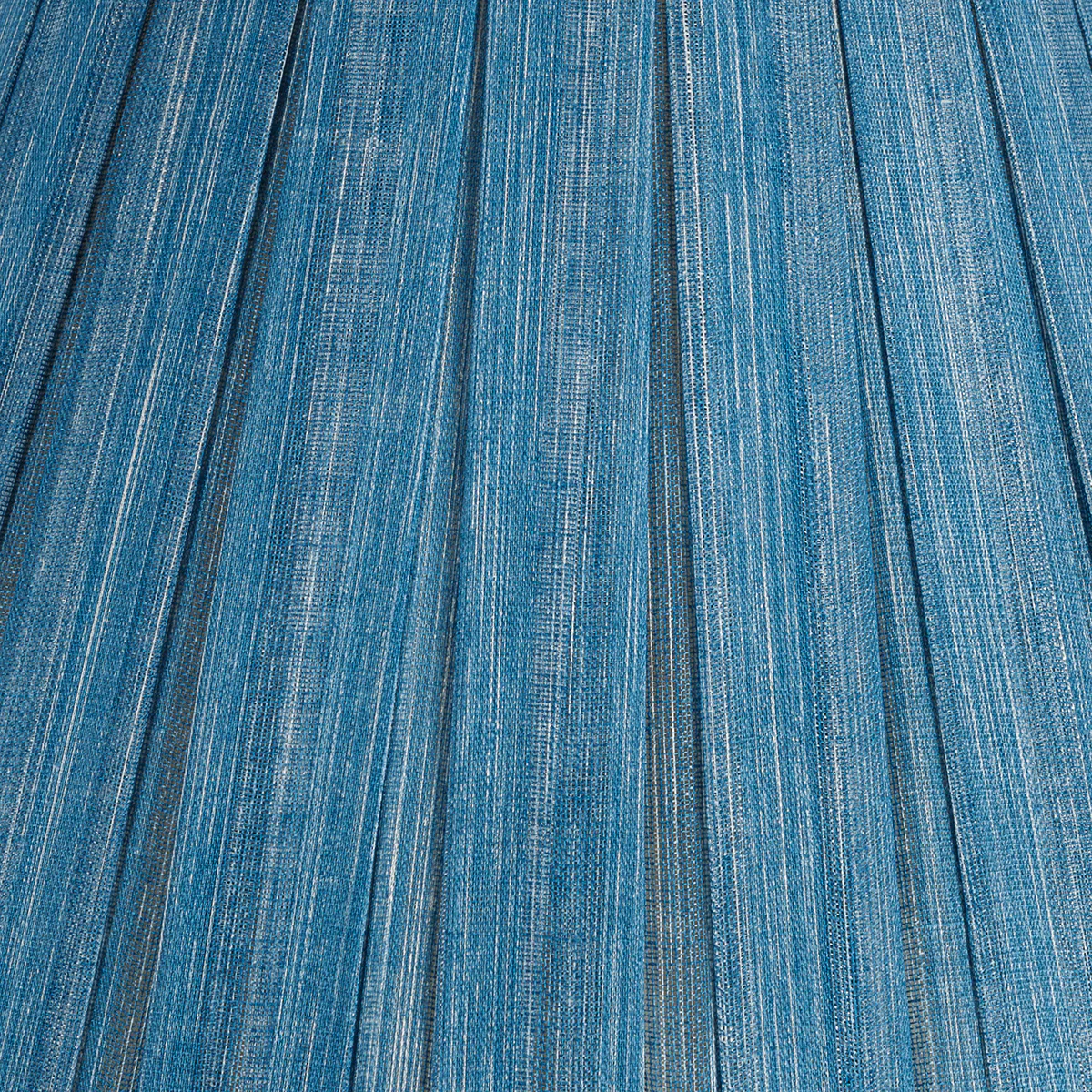 Fermoie Lampshade - Plain Linen in Sacre Bleu - Box Pleat - Image 3