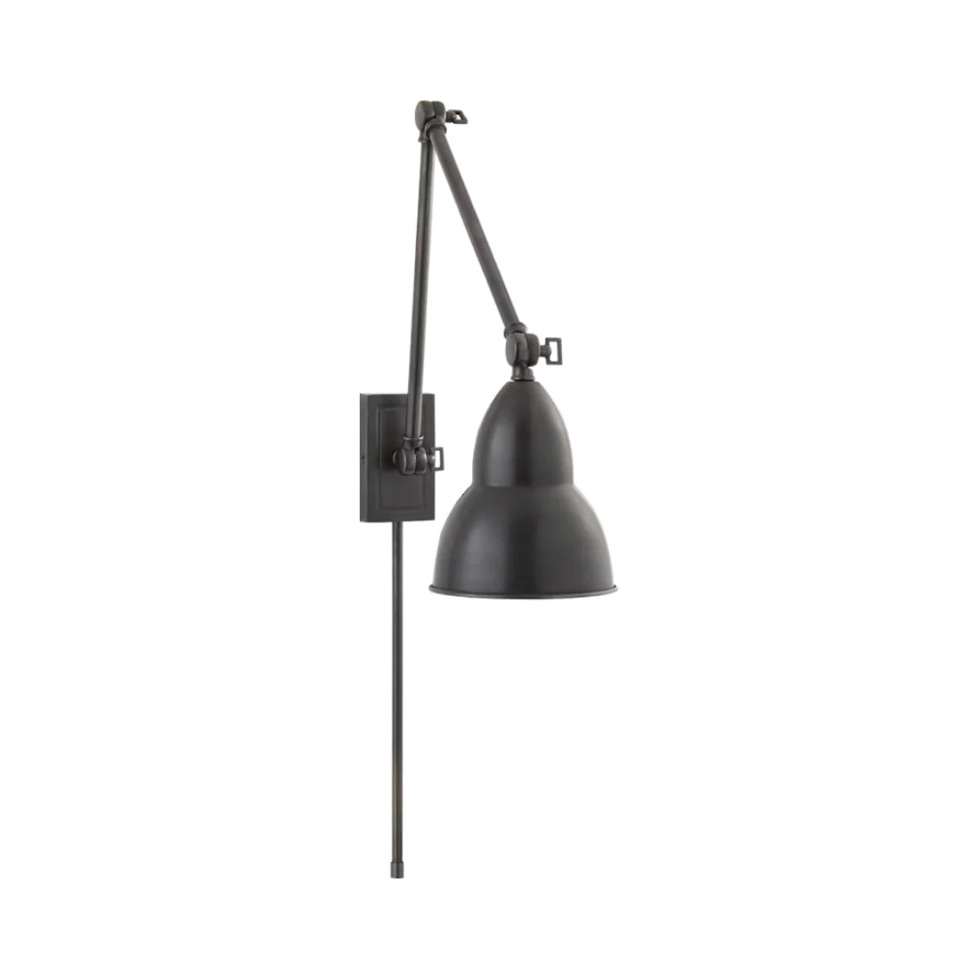 French Library Double Arm Wall Lamp - Image 2