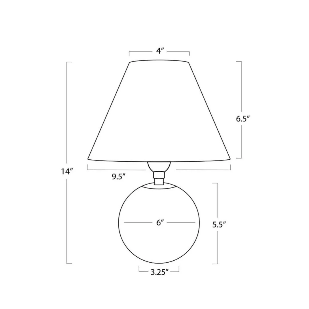 Giorgio Crystal Mini Table Lamp - Image 5