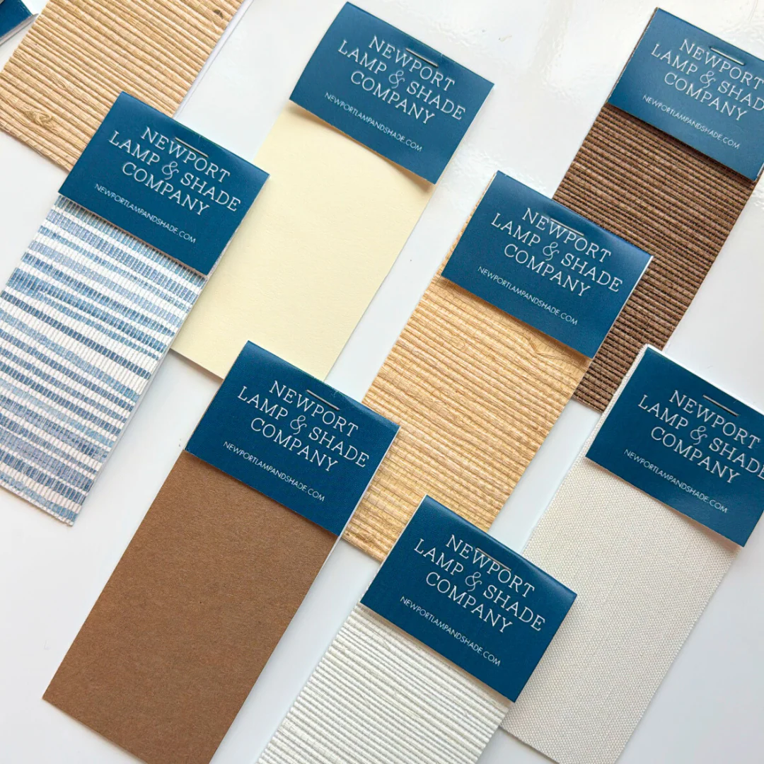 Grasscloth Lampshade in Natural - Image 11