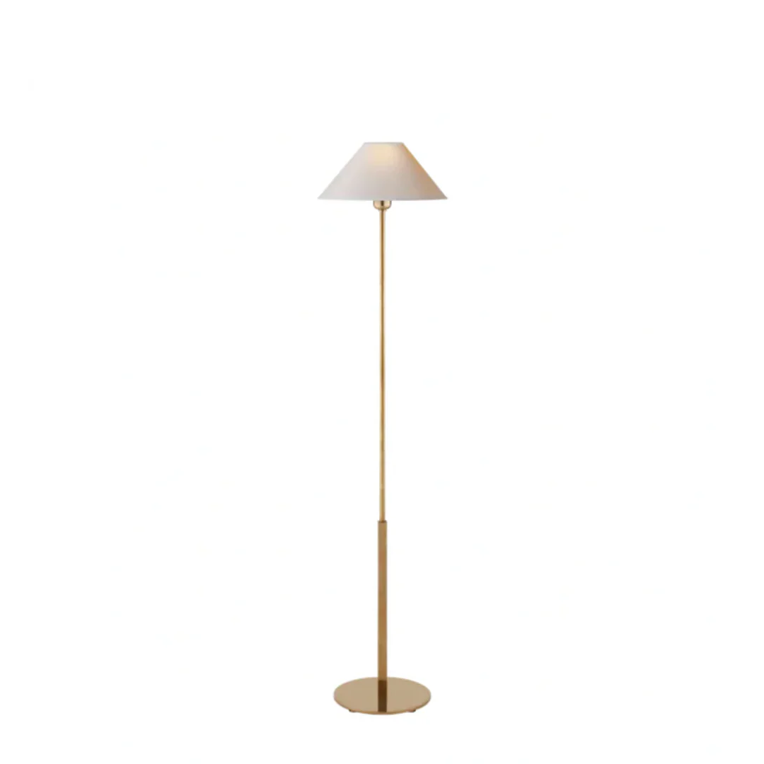 Hackney Floor Lamp with Flared Linen Lampshade - Image 3