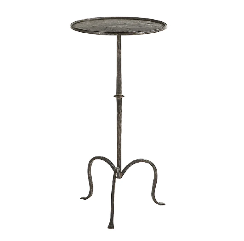 Hand-Forged Iron Drinks Table