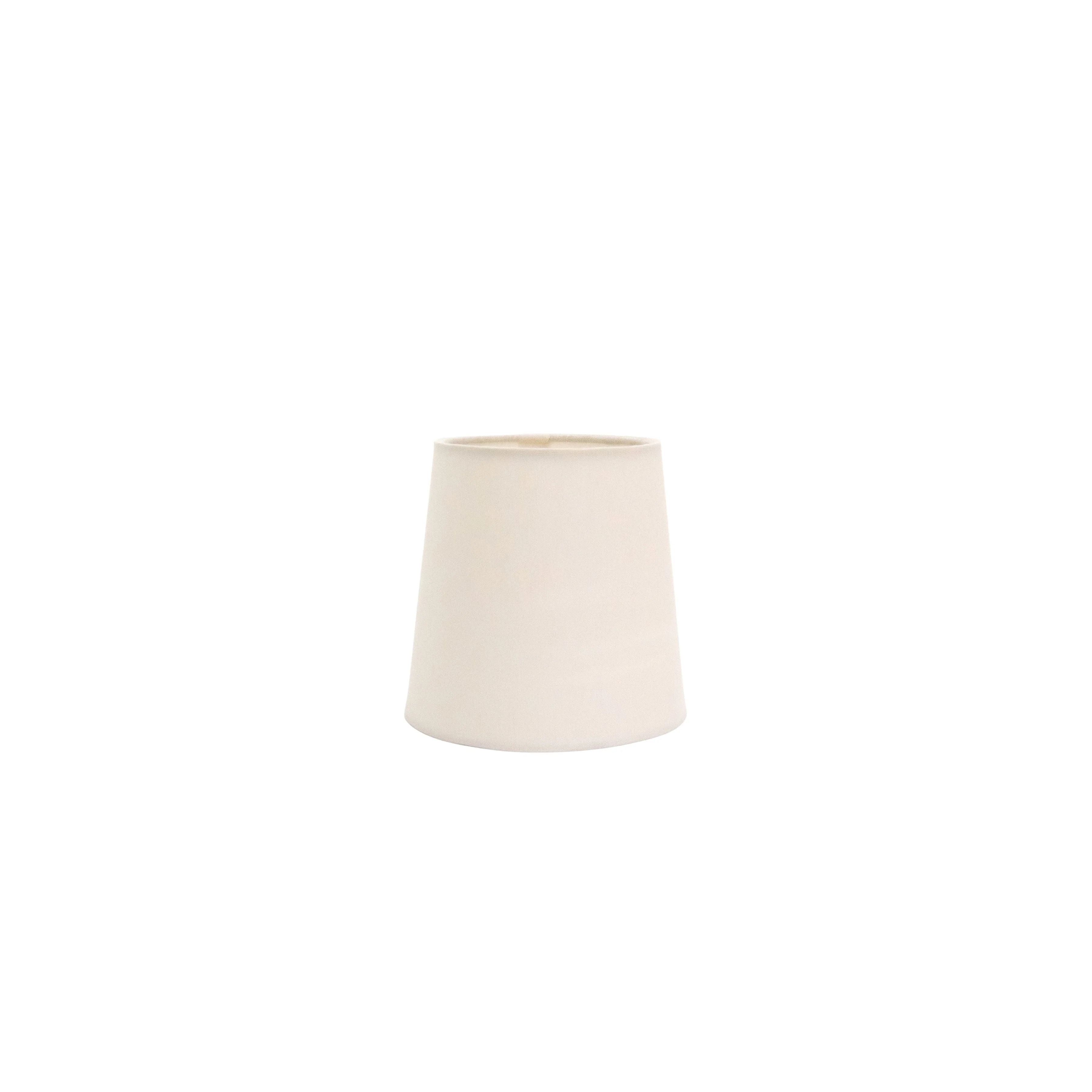 Linen Candle-Clip Lampshade with Rolled Edge - Image 3