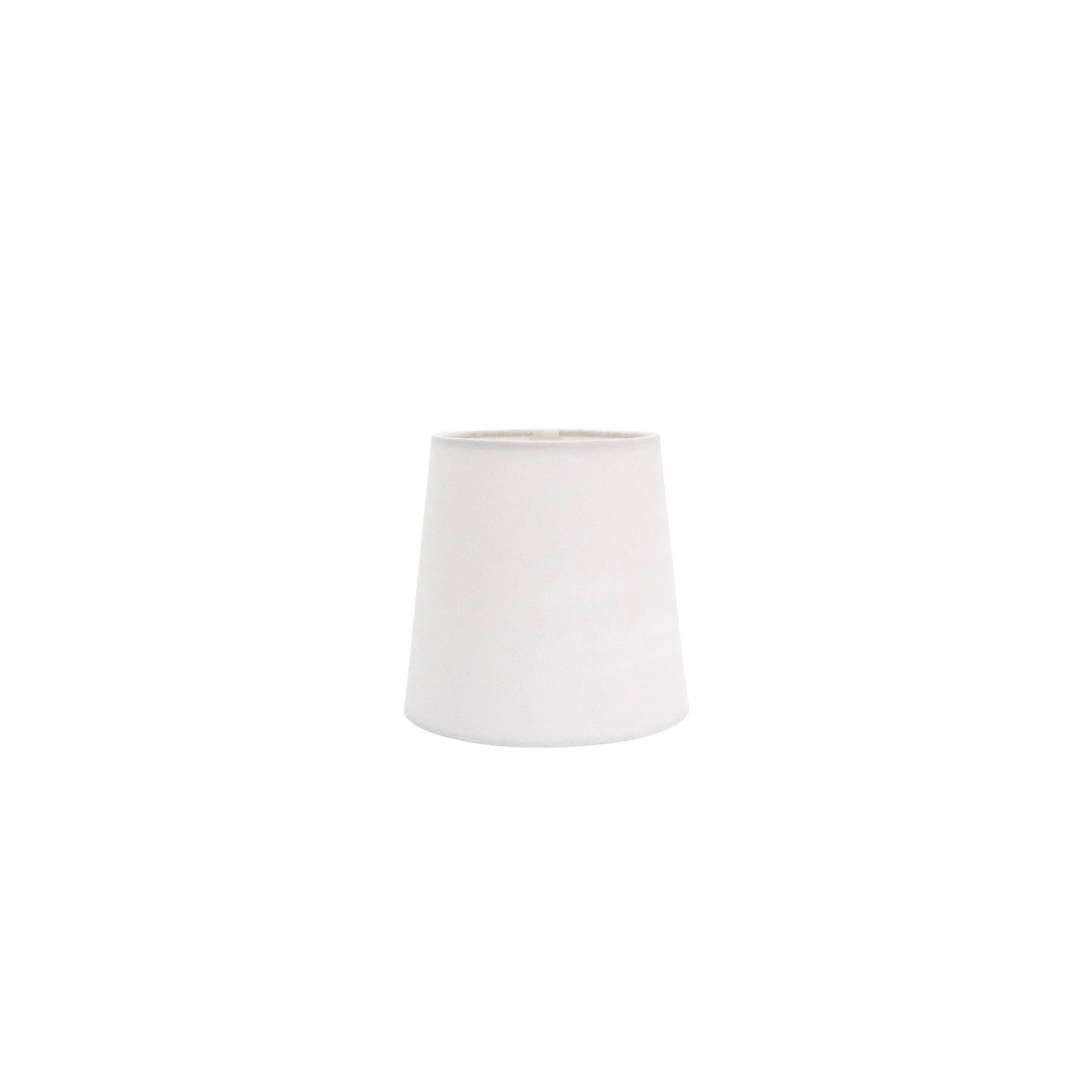 Linen Candle-Clip Lampshade with Rolled Edge - Image 4