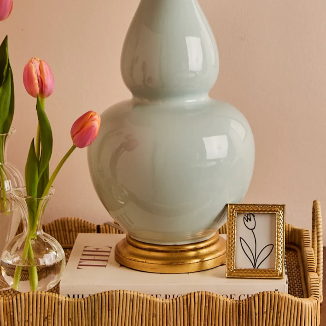 Liv Ceramic Table Lamp in Sky - Image 2