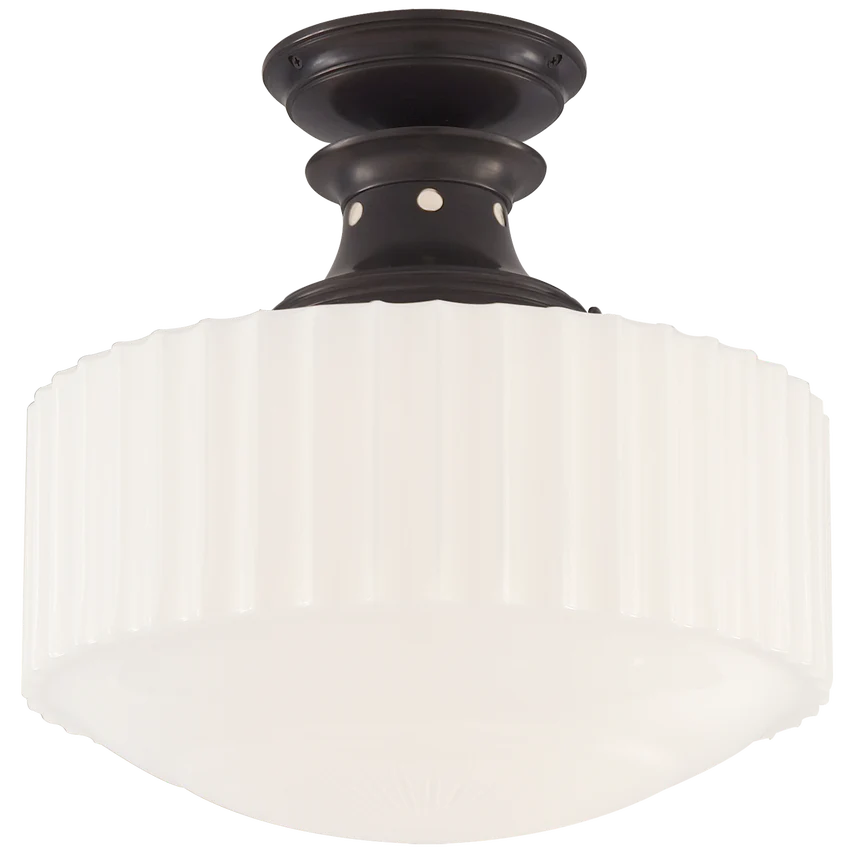 Milton Road Flushmount in Bronze by Visual Comfort Item TOB 5150BZ-WG LAST CALL - Image 2