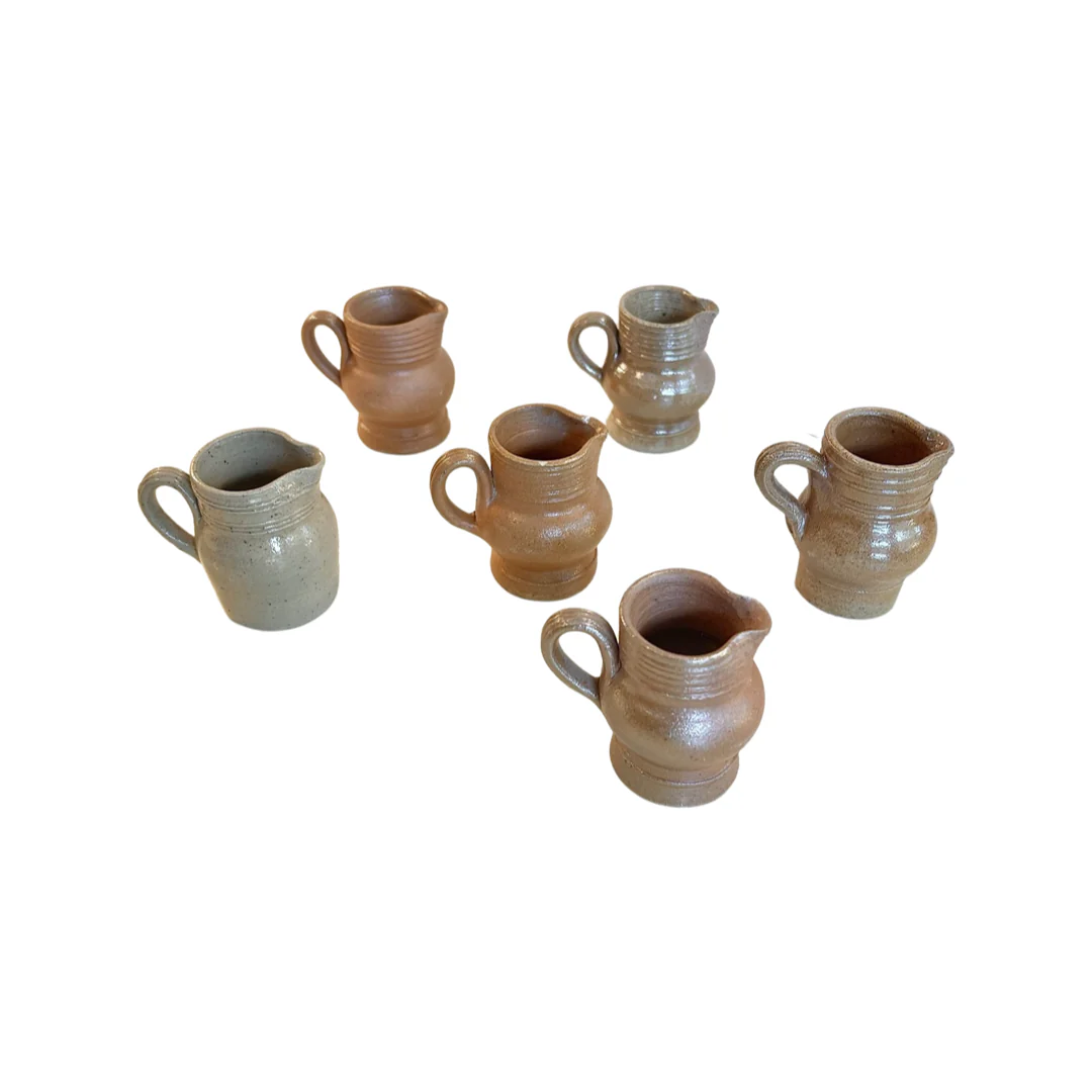 Mini French Pottery Jug (Set of 6)