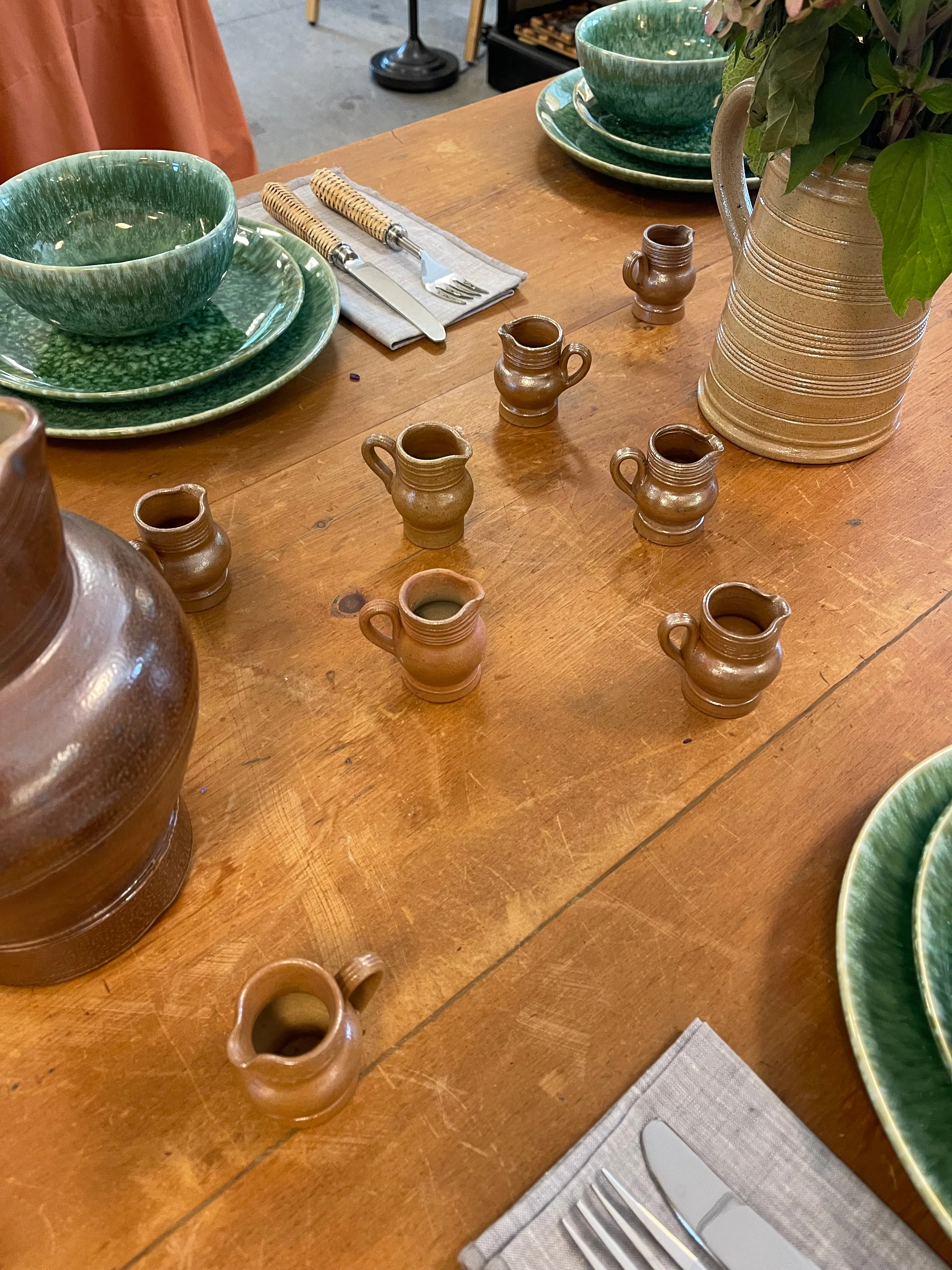 Mini French Pottery Jug (Set of 6) - Image 2