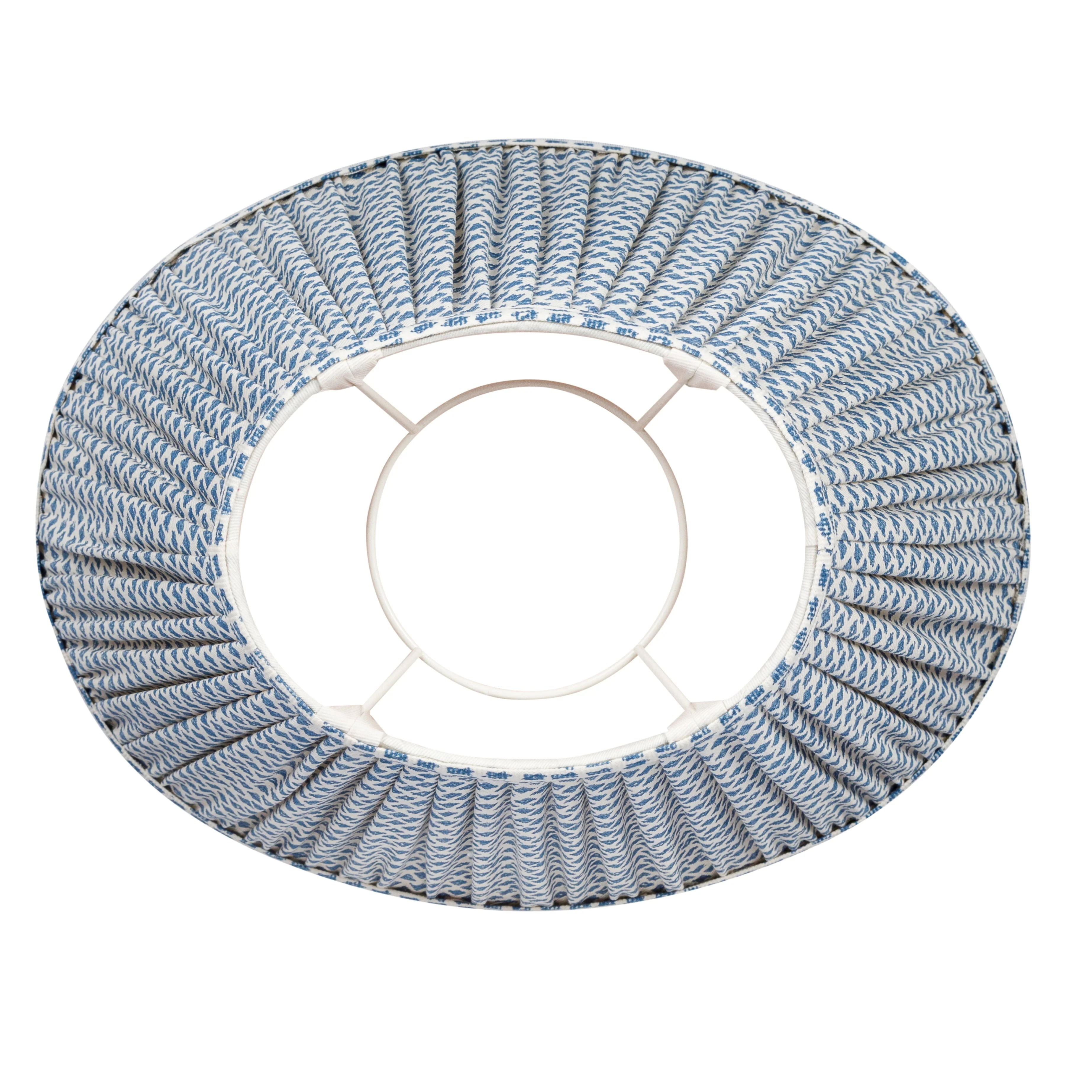 Oval Fermoie Lampshade - Marden in Blue - Image 2