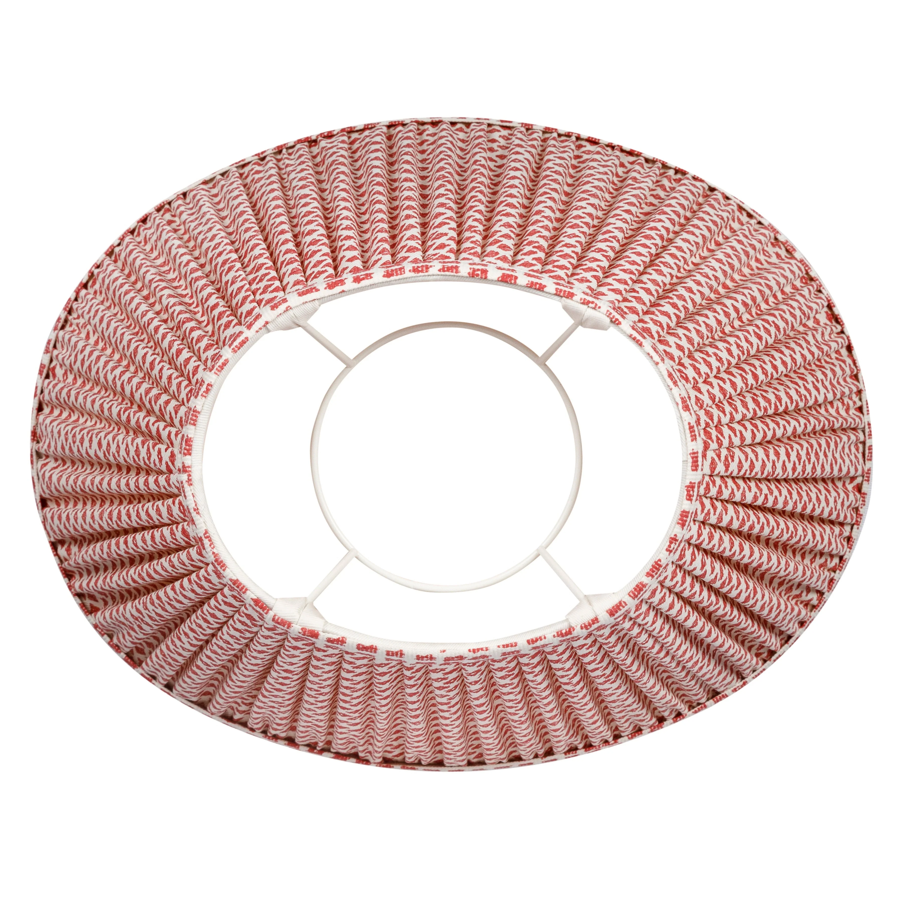 Oval Fermoie Lampshade - Marden in Red - Image 2
