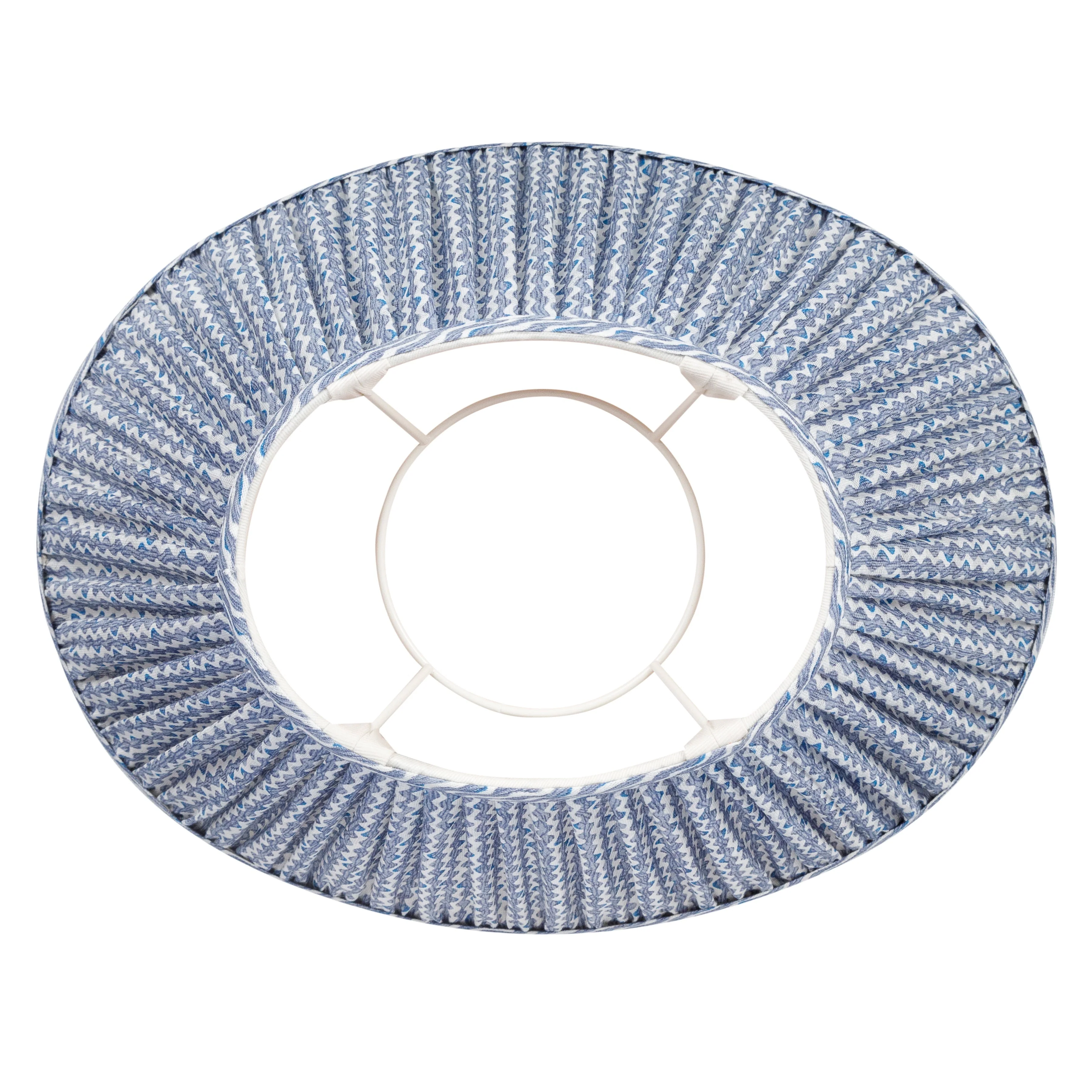 Oval Fermoie Lampshade - Popple in Blue - Image 2