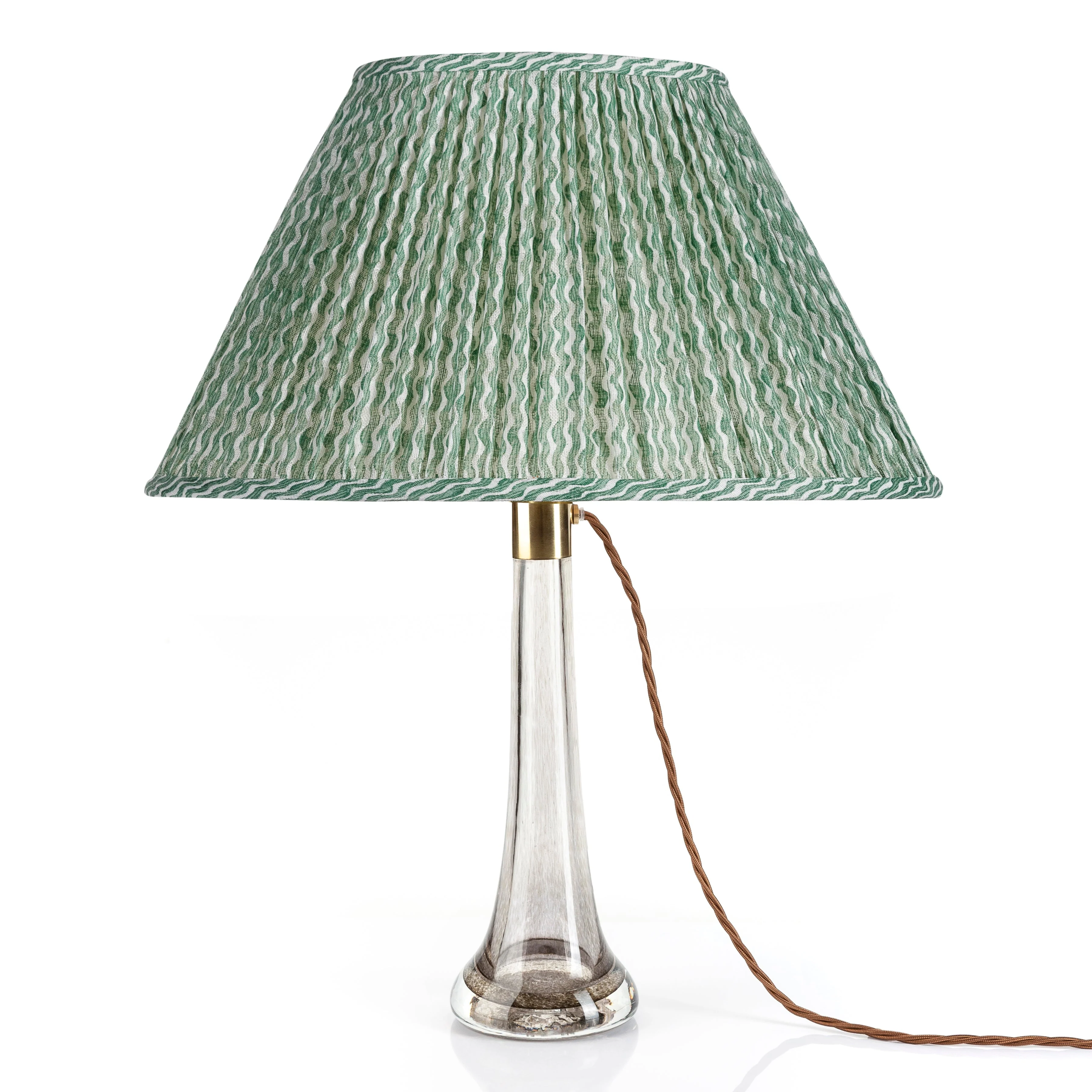 Oval Fermoie Lampshade - Popple in Green