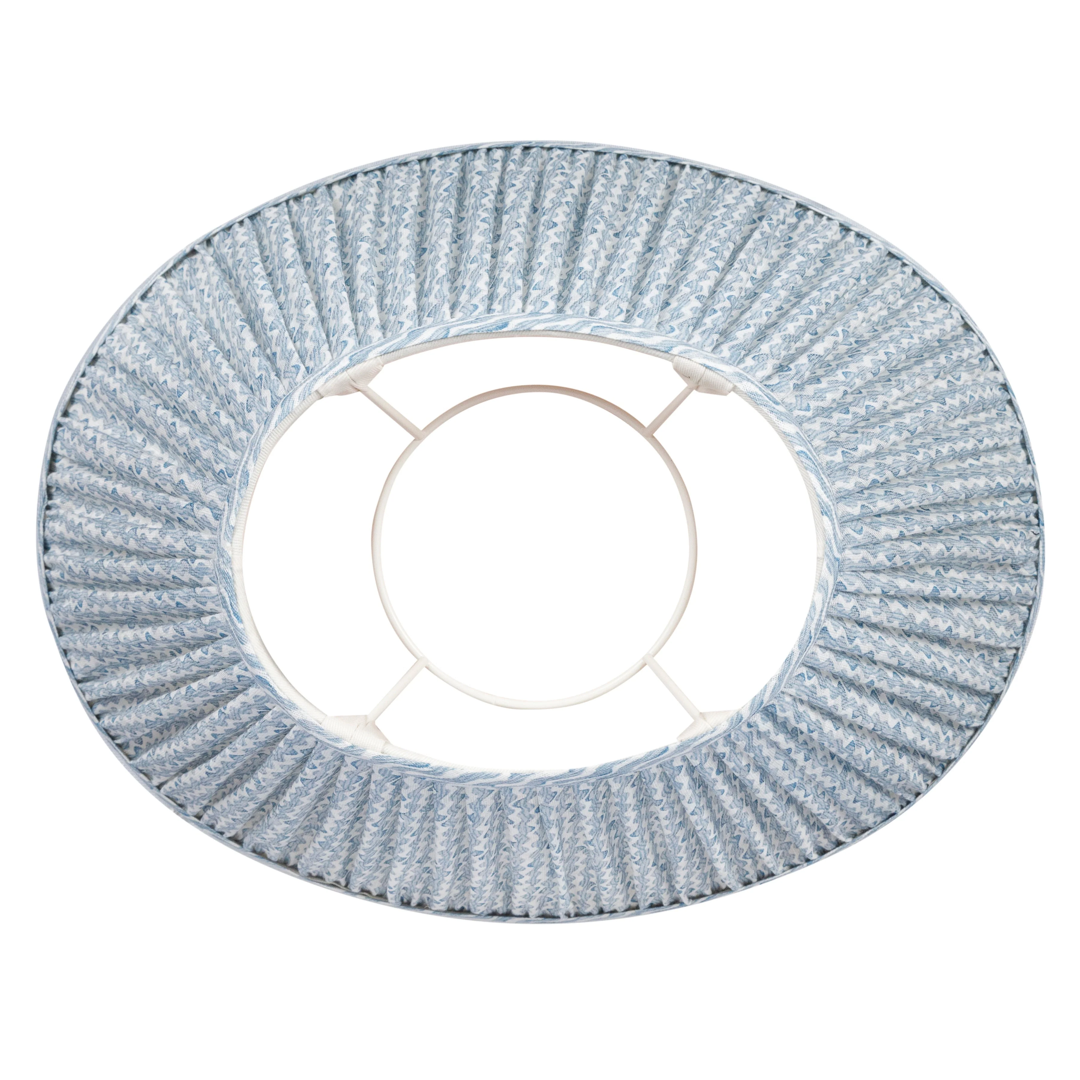 Oval Fermoie Lampshade - Popple in Light Blue - Image 2