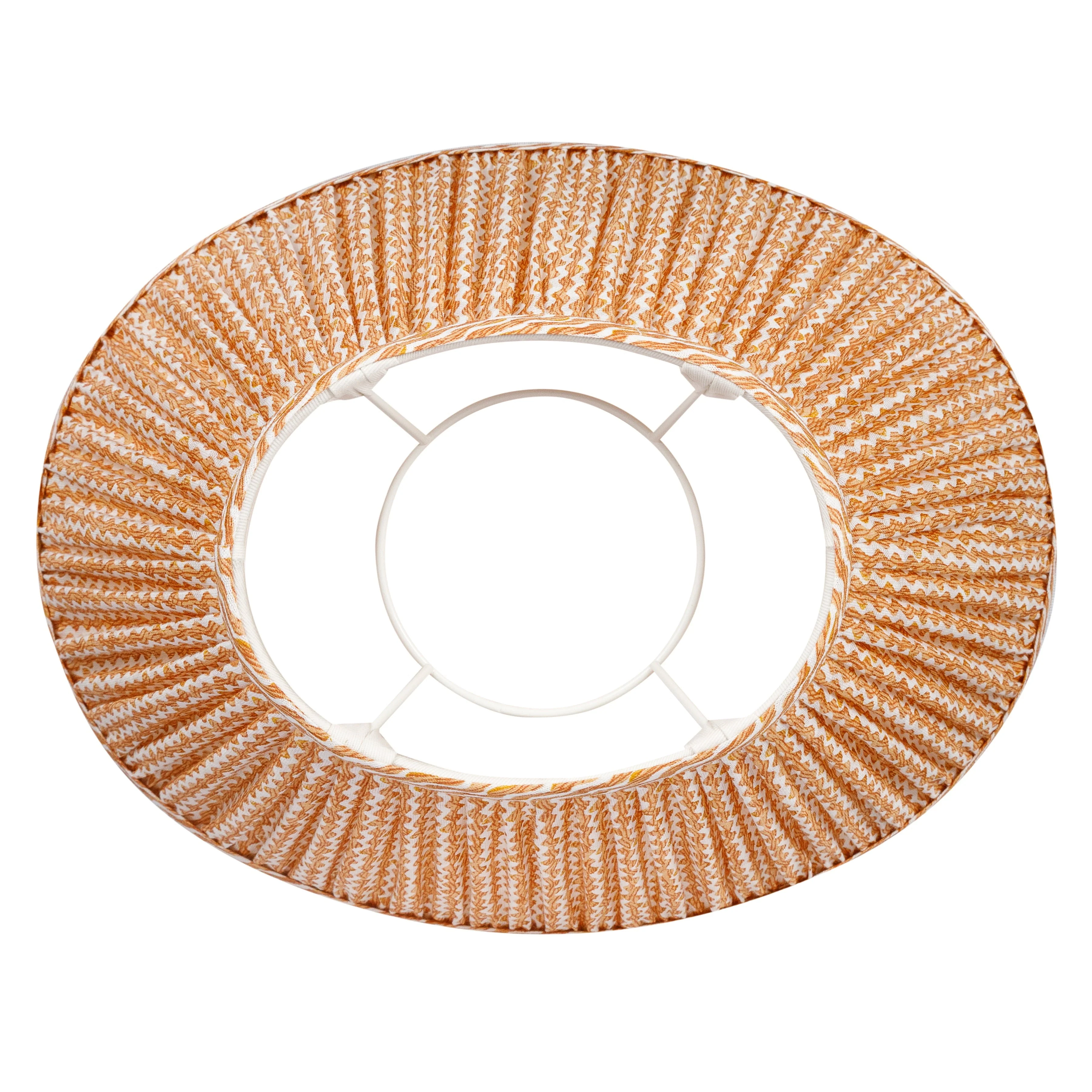 Oval Fermoie Lampshade - Popple in Orange - Image 2