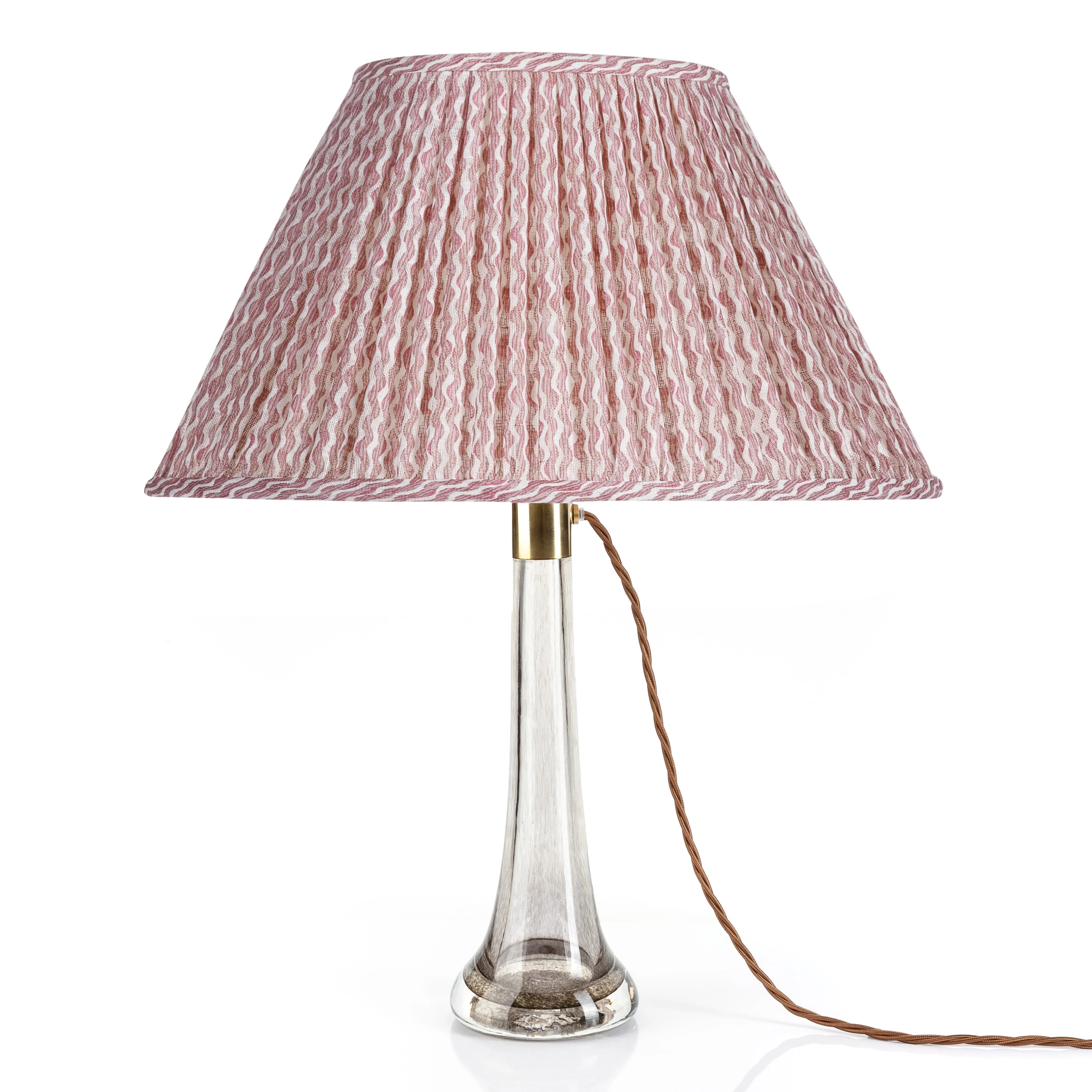 Oval Fermoie Lampshade - Popple in Pink