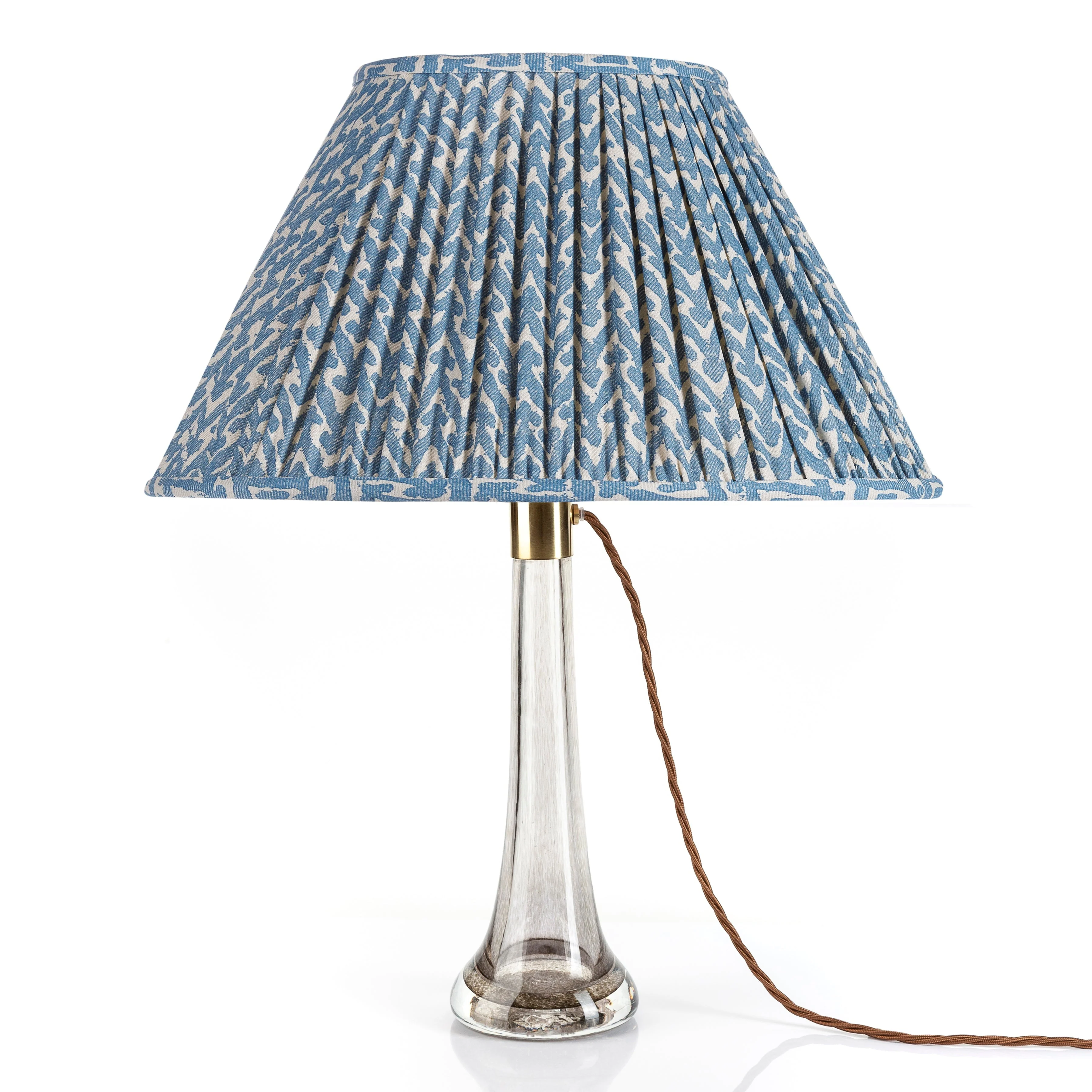 Oval Fermoie Lampshade - Rabanna in Blue