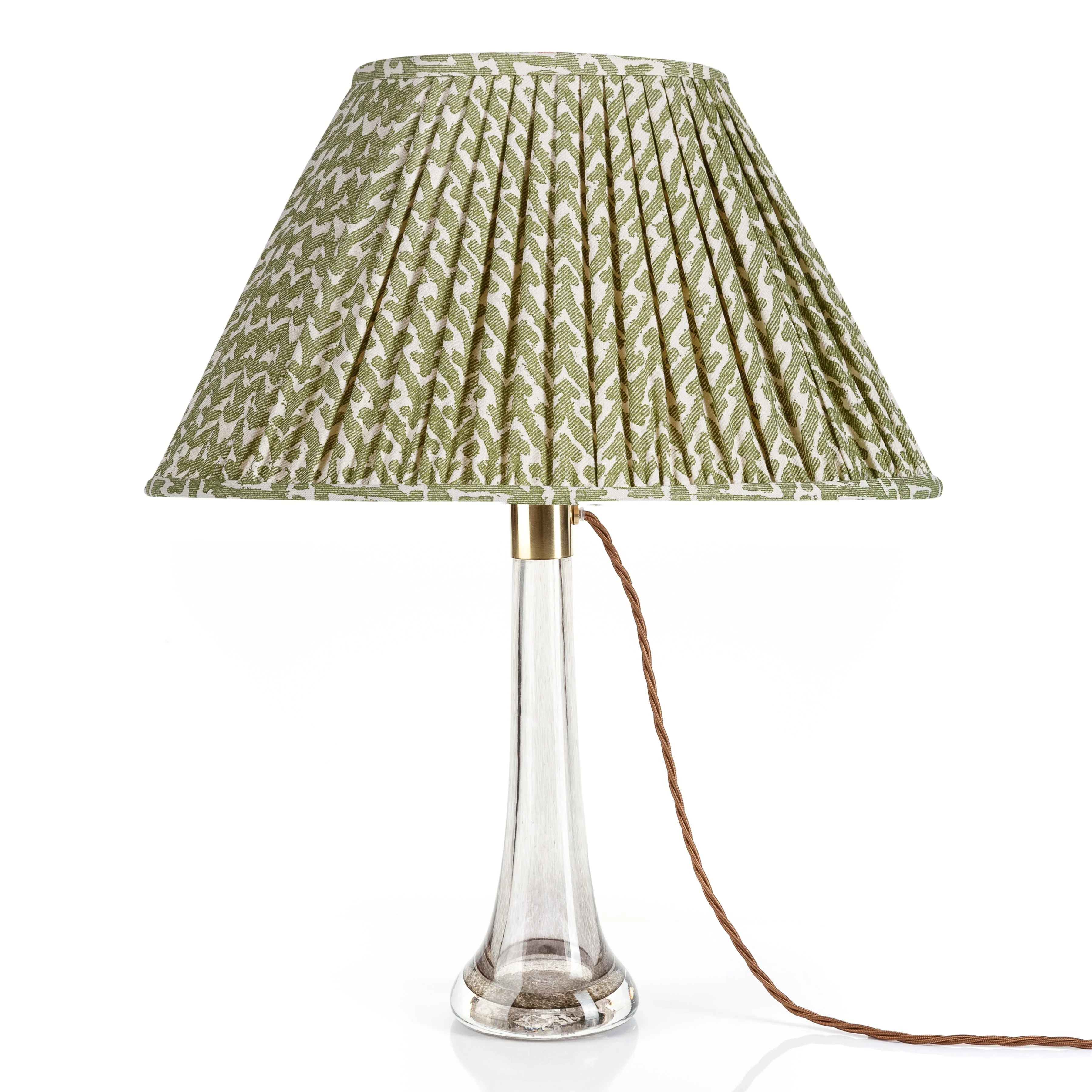 Oval Fermoie Lampshade - Rabanna in Green